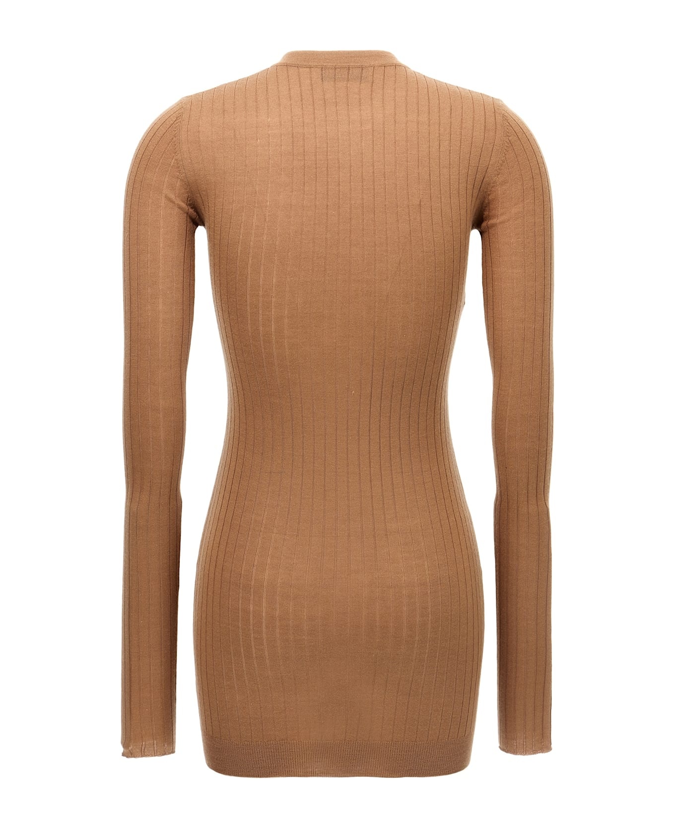 Ribbed Mini Dress - 2