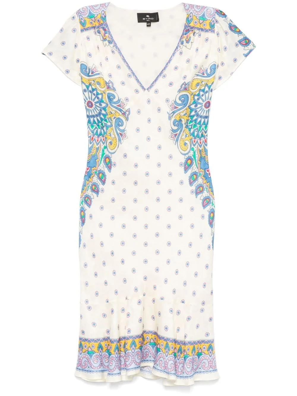 paisley-print dress - 1