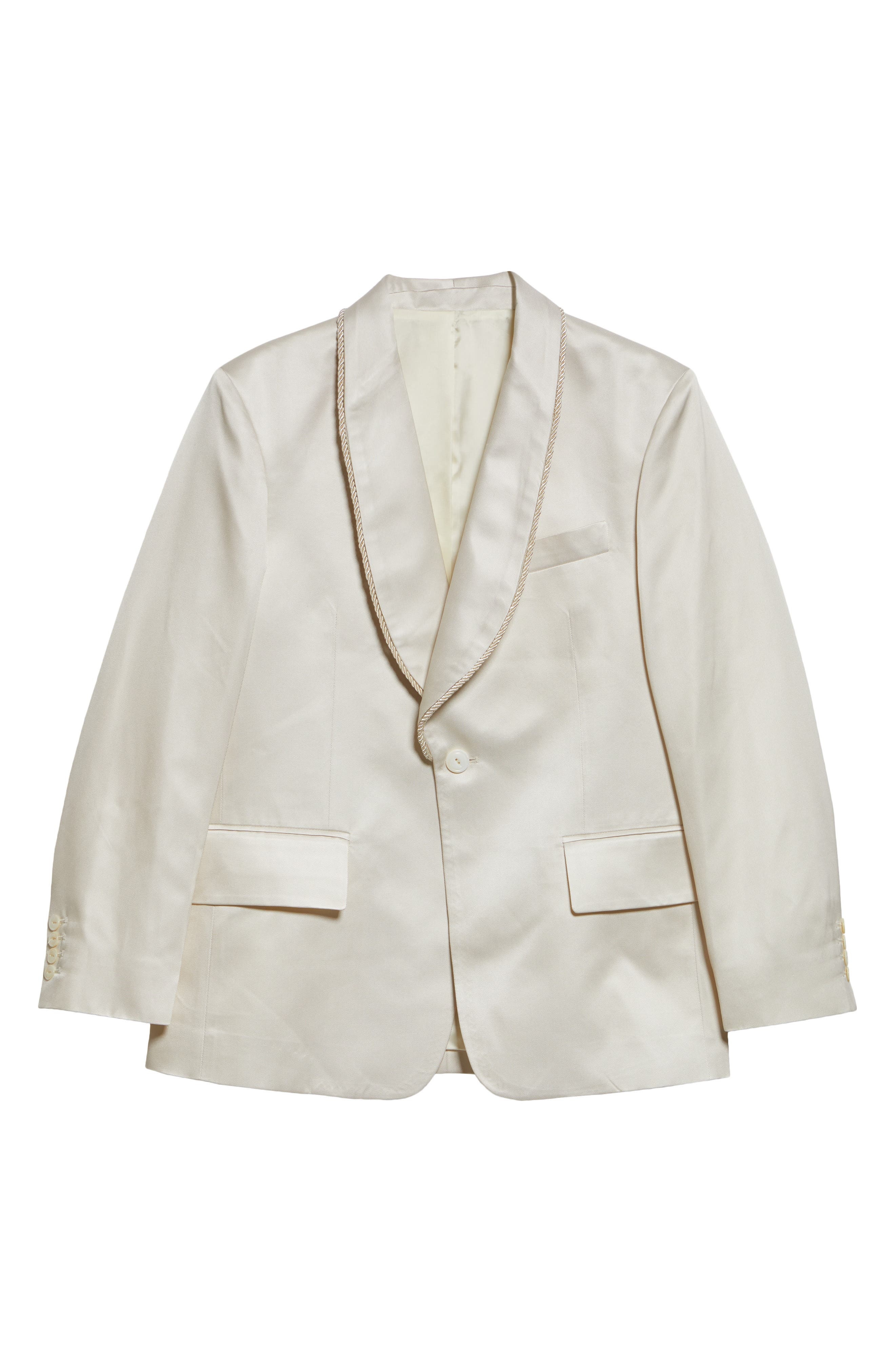 Shawl Collar Silk Twill Tuxedo Jacket - 7