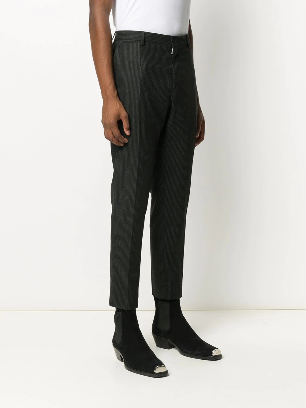 pinstriped tailored trousers - 3