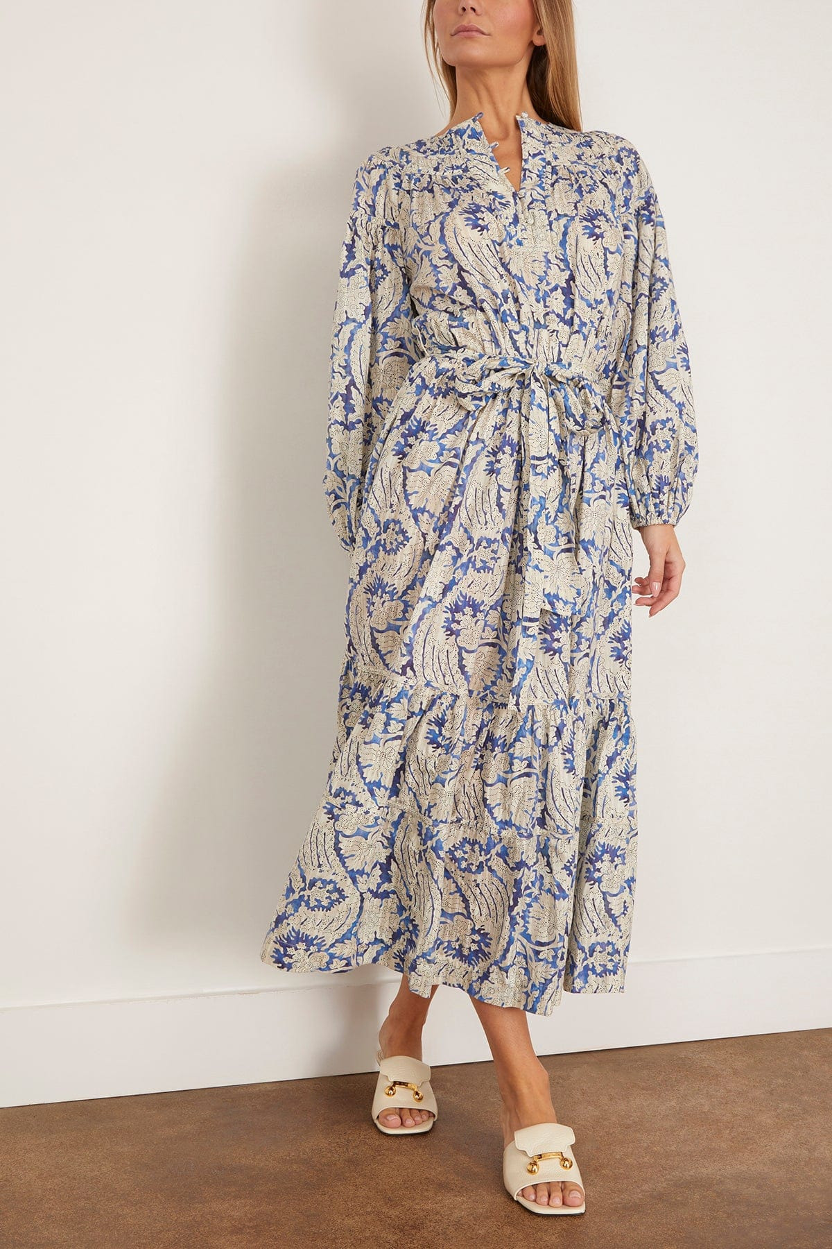 Seraphina Long Sleeve Dress in Ciel - 3