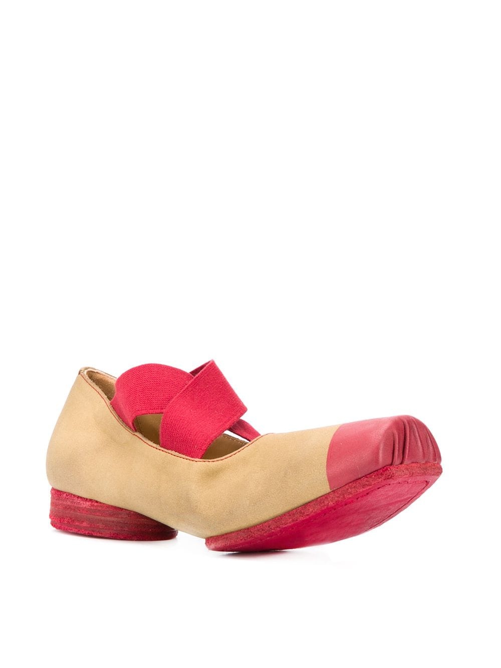 colour-block ballerina shoes - 2