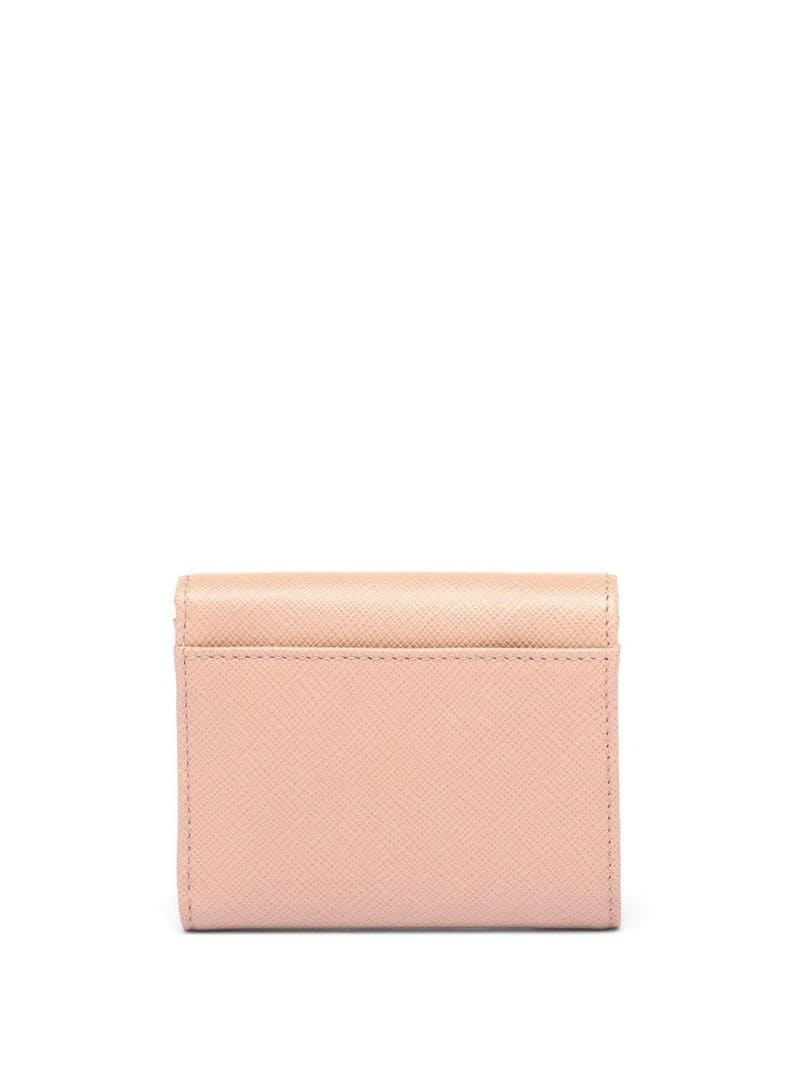 triangle-logo Saffiano leather wallet - 2