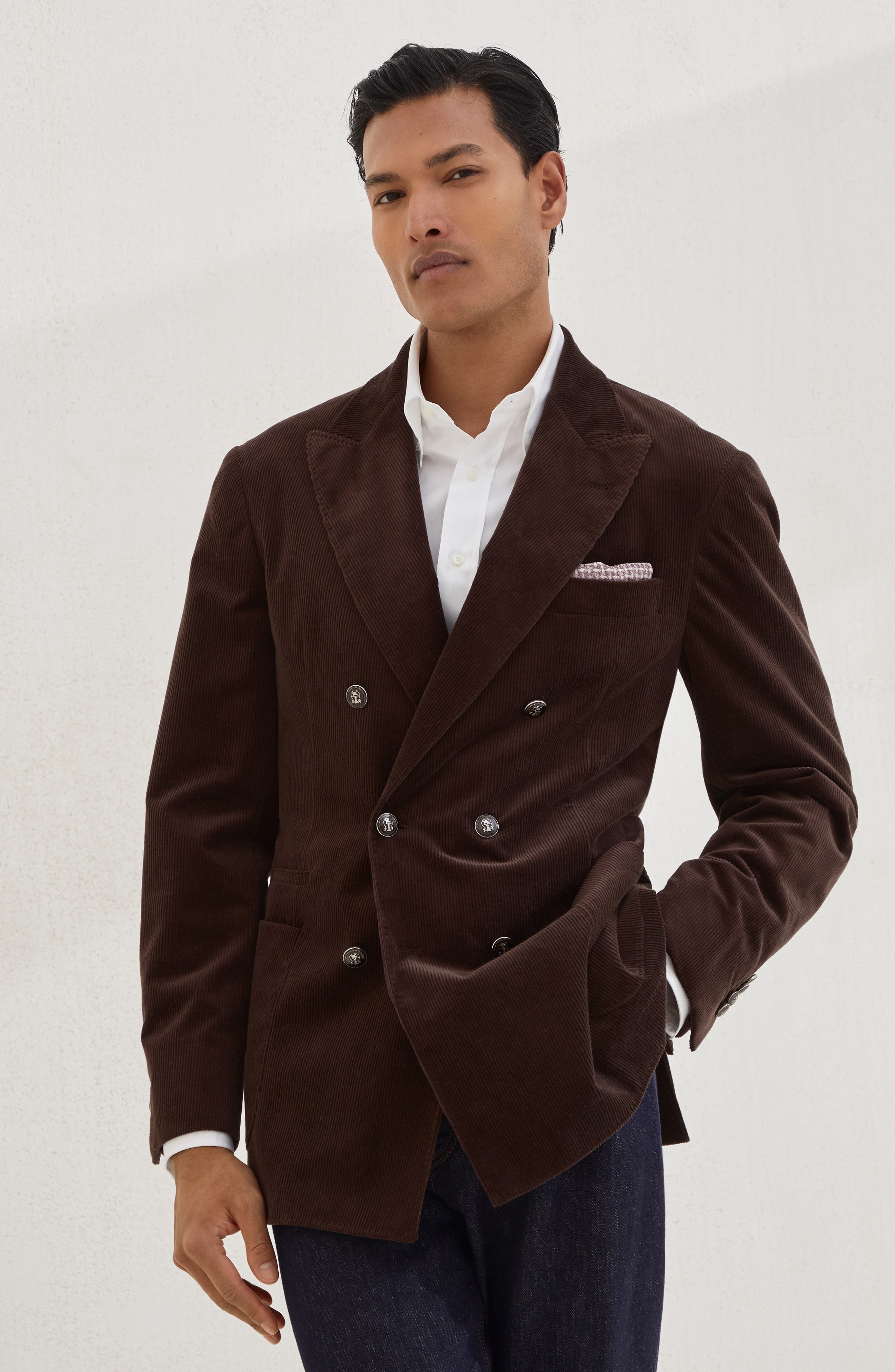 Brunello Cucinelli Corduroy blazer in Brown at Nordstrom - 2