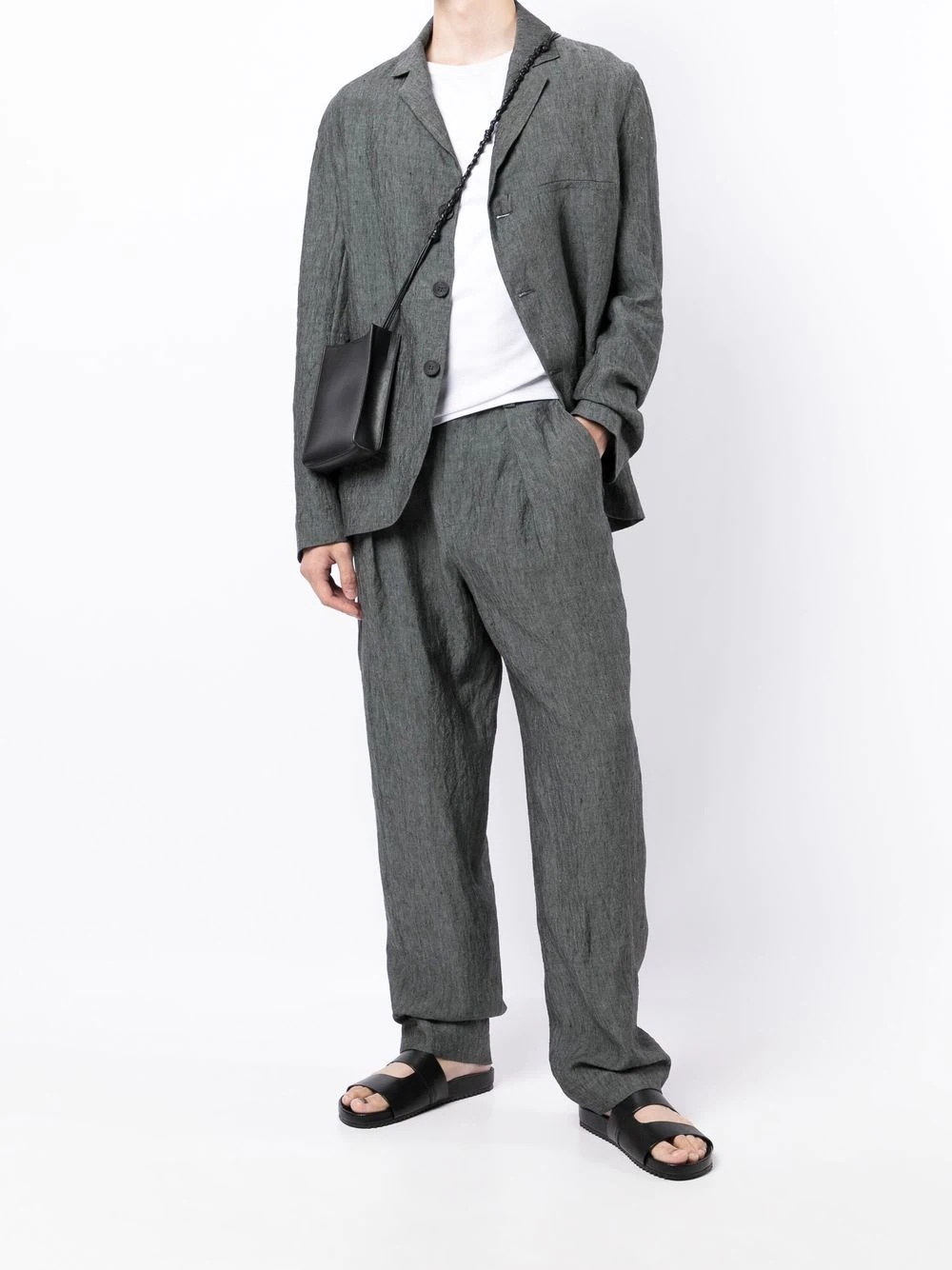 Botanist tailored linen trousers - 2