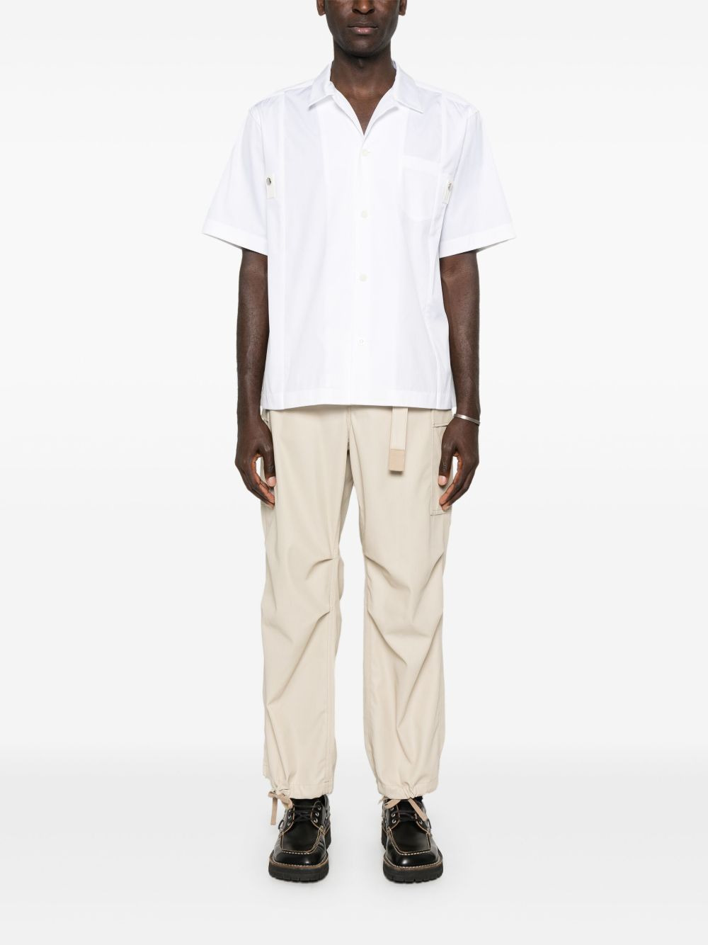 Sacai Men Cotton Cargo Trousers - 4