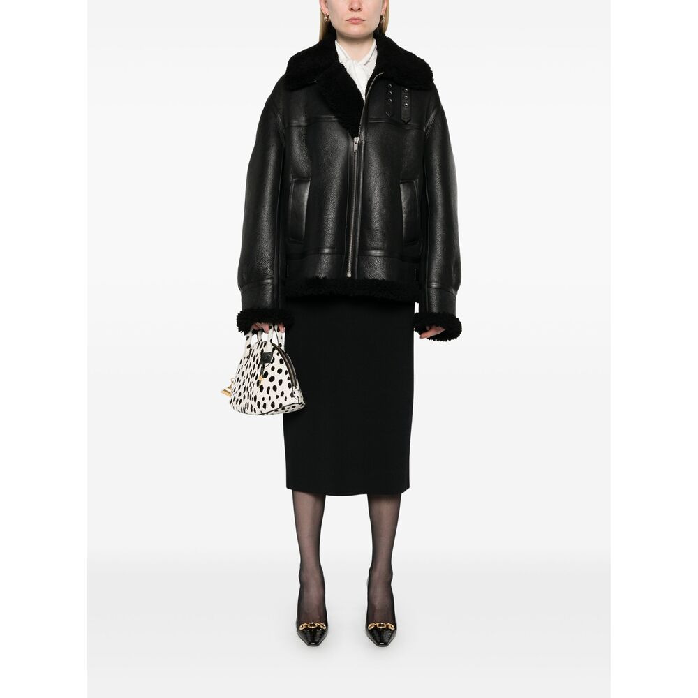 Saint Laurent Black Jackets - Leather Jackets Women - 5