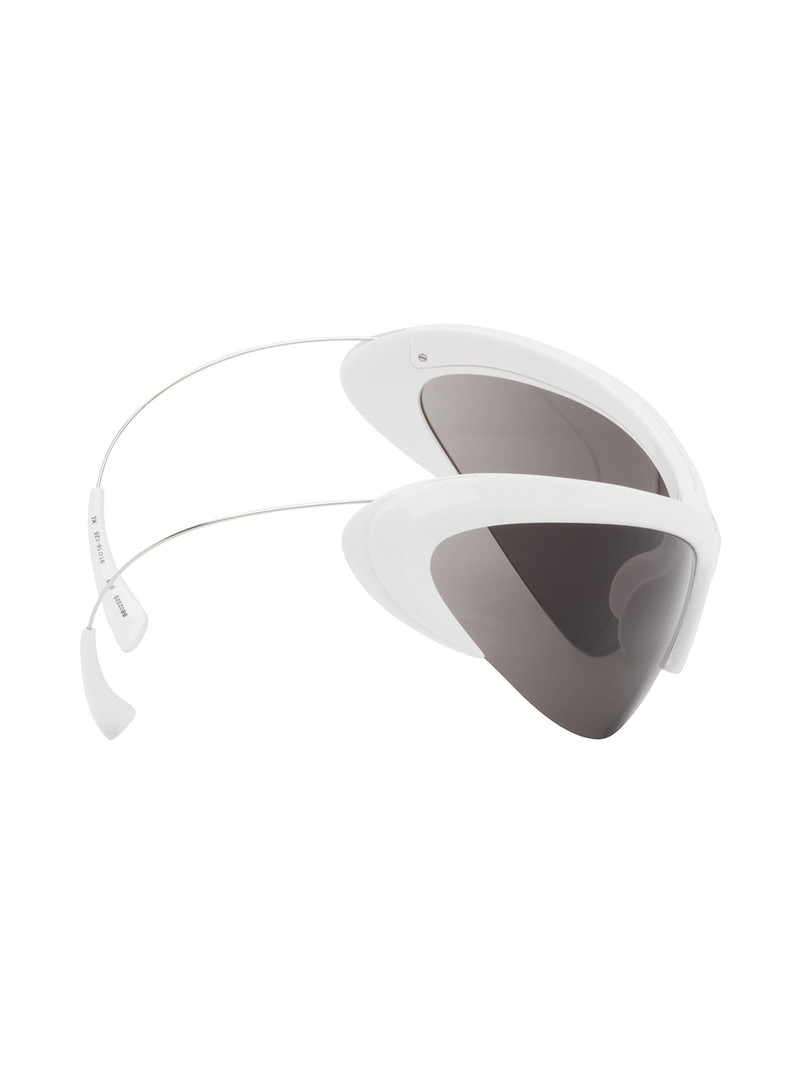 BALENCIAGA White Wire Sunglasses outlook