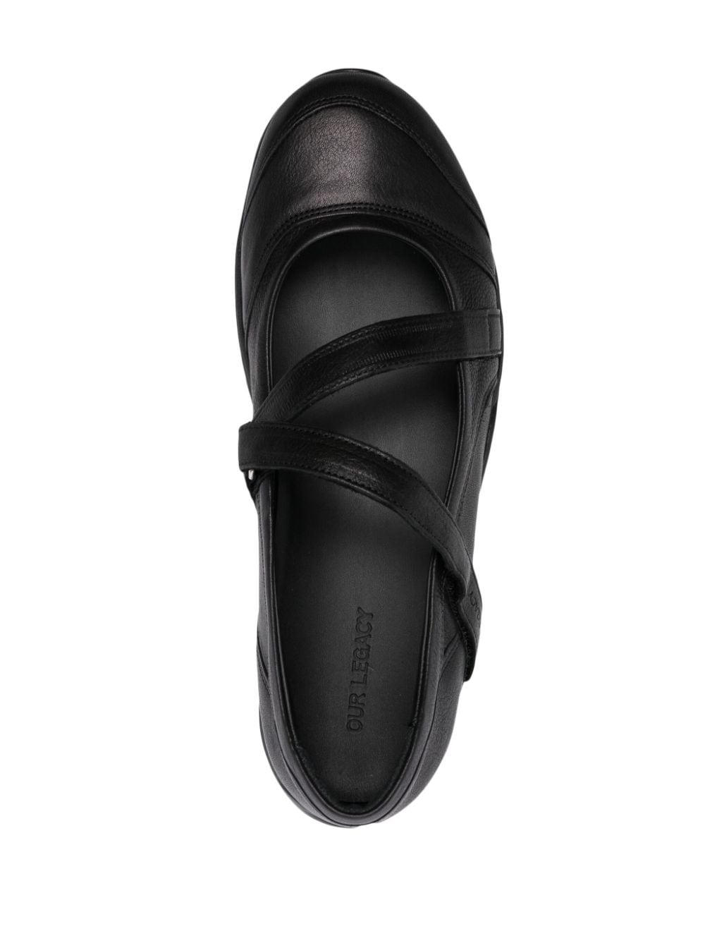 logo-debossed leather sneakers - 4