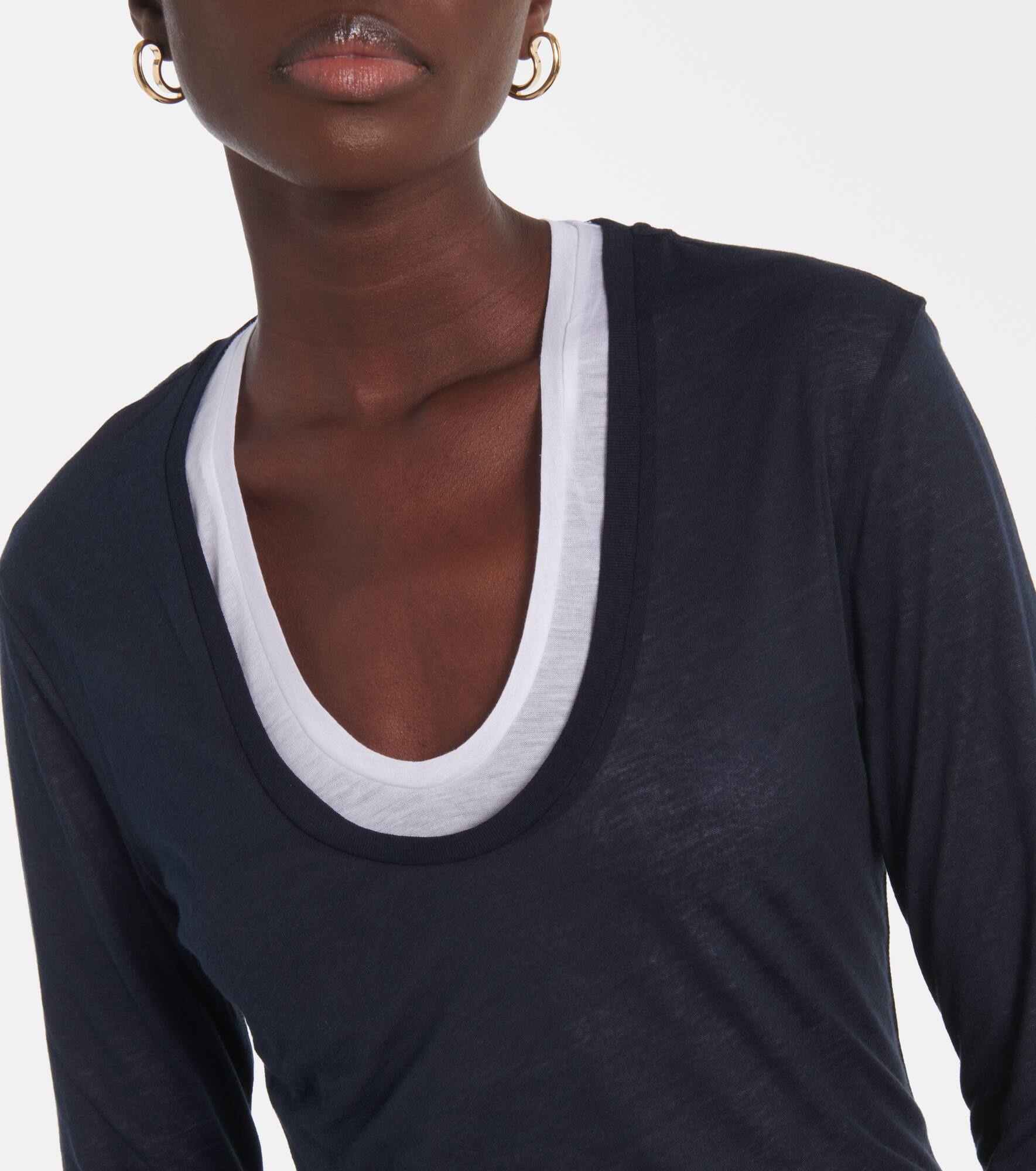 Layer Love layered jersey T-shirt - 4