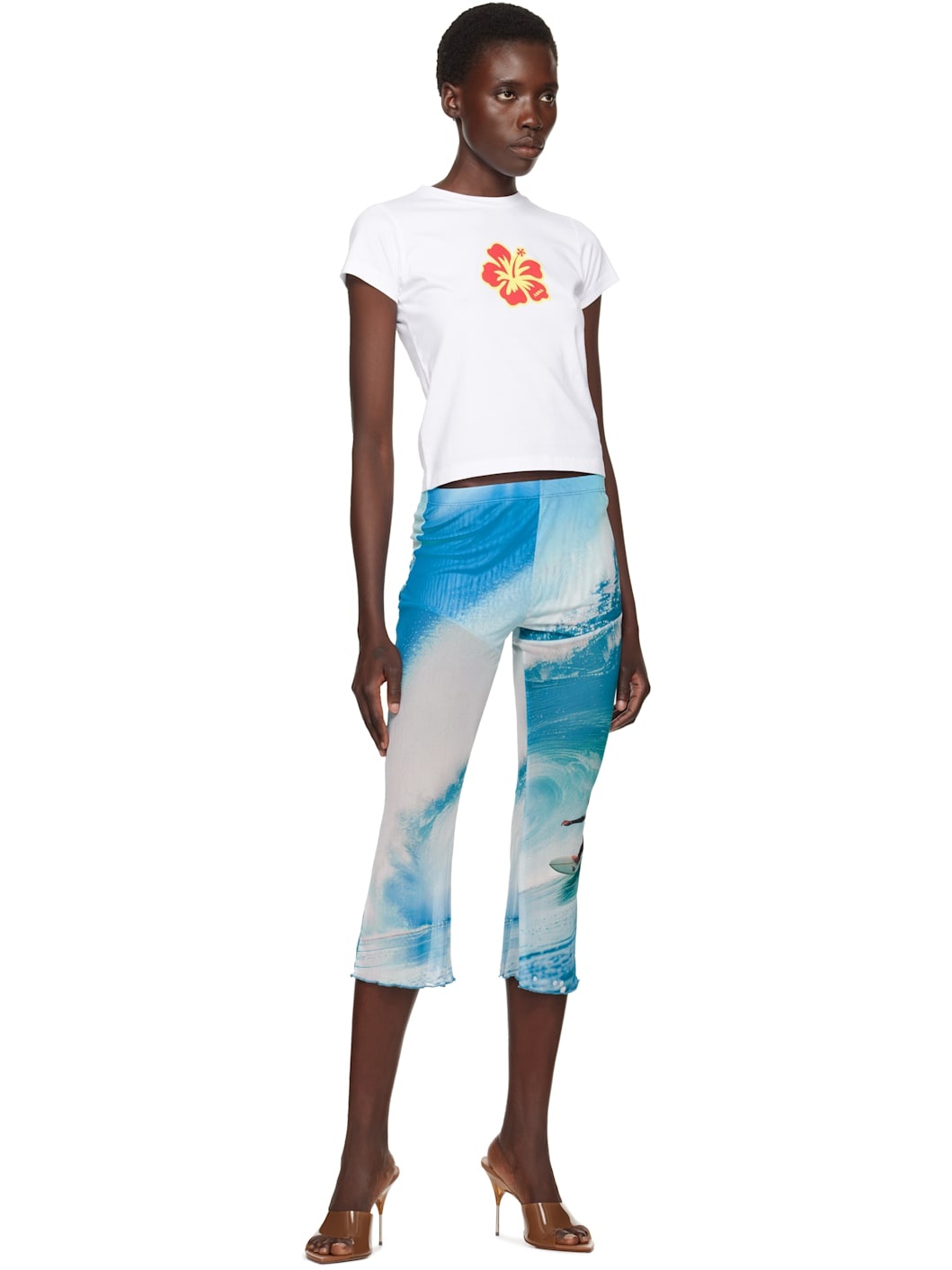 White Flower Mini T-shirt - 4