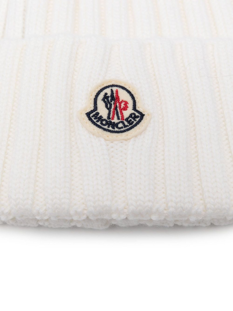 Moncler ribbed pom-pom beanie outlook
