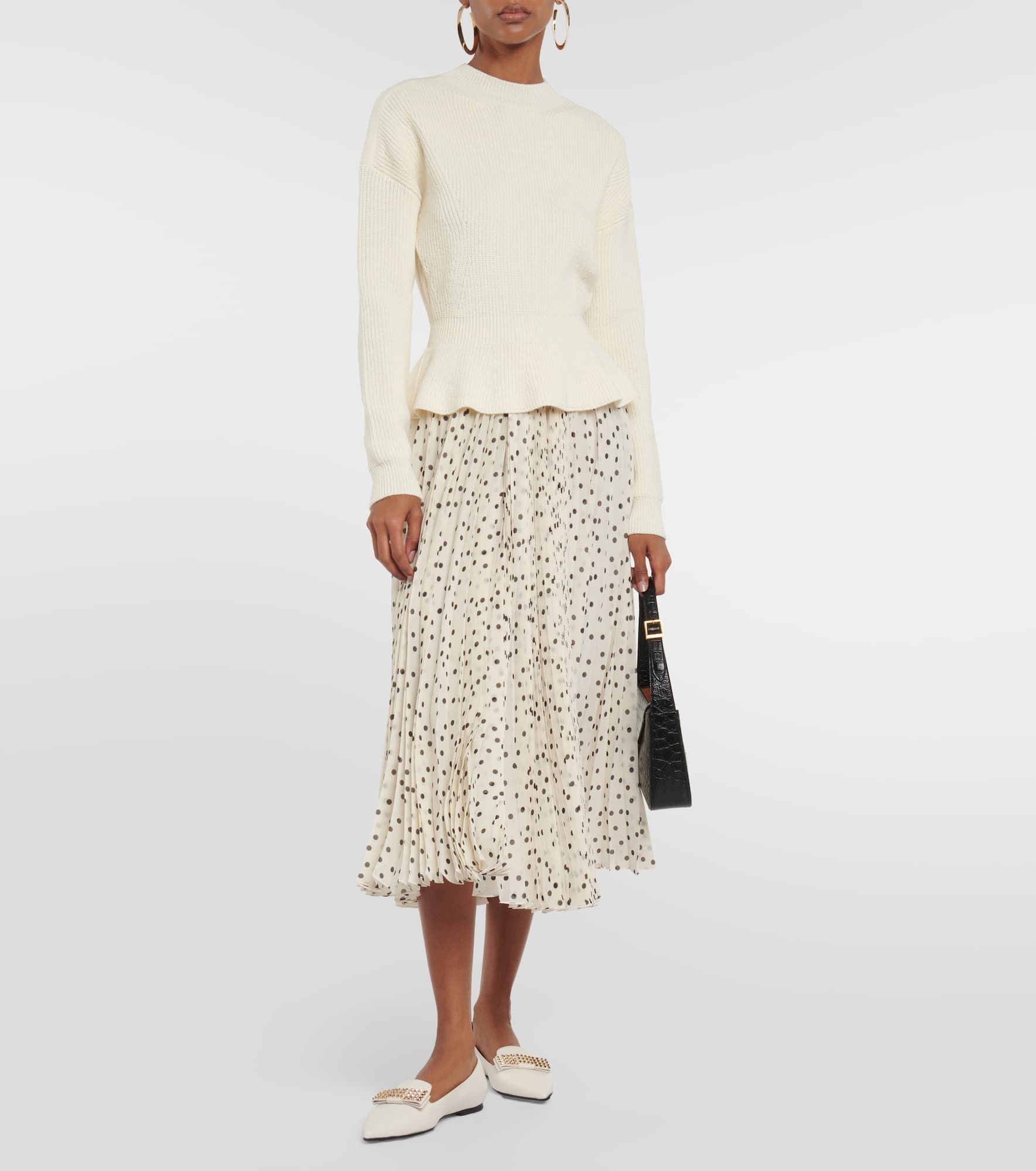 JIMMY CHOO Gala embellished leather ballet flats | REVERSIBLE