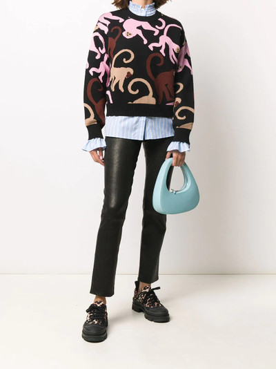 MSGM monkey intarsia jumper outlook