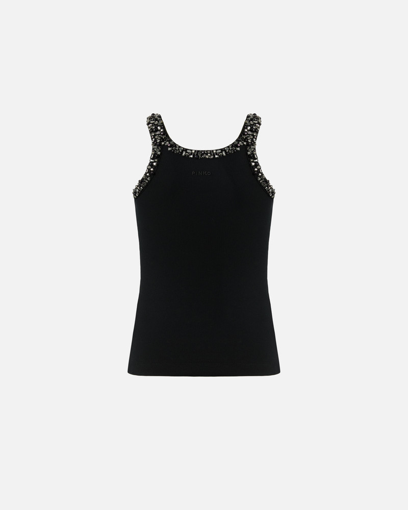 RIBBED TOP WITH BEJEWELLED EMBELLISHMENT 6