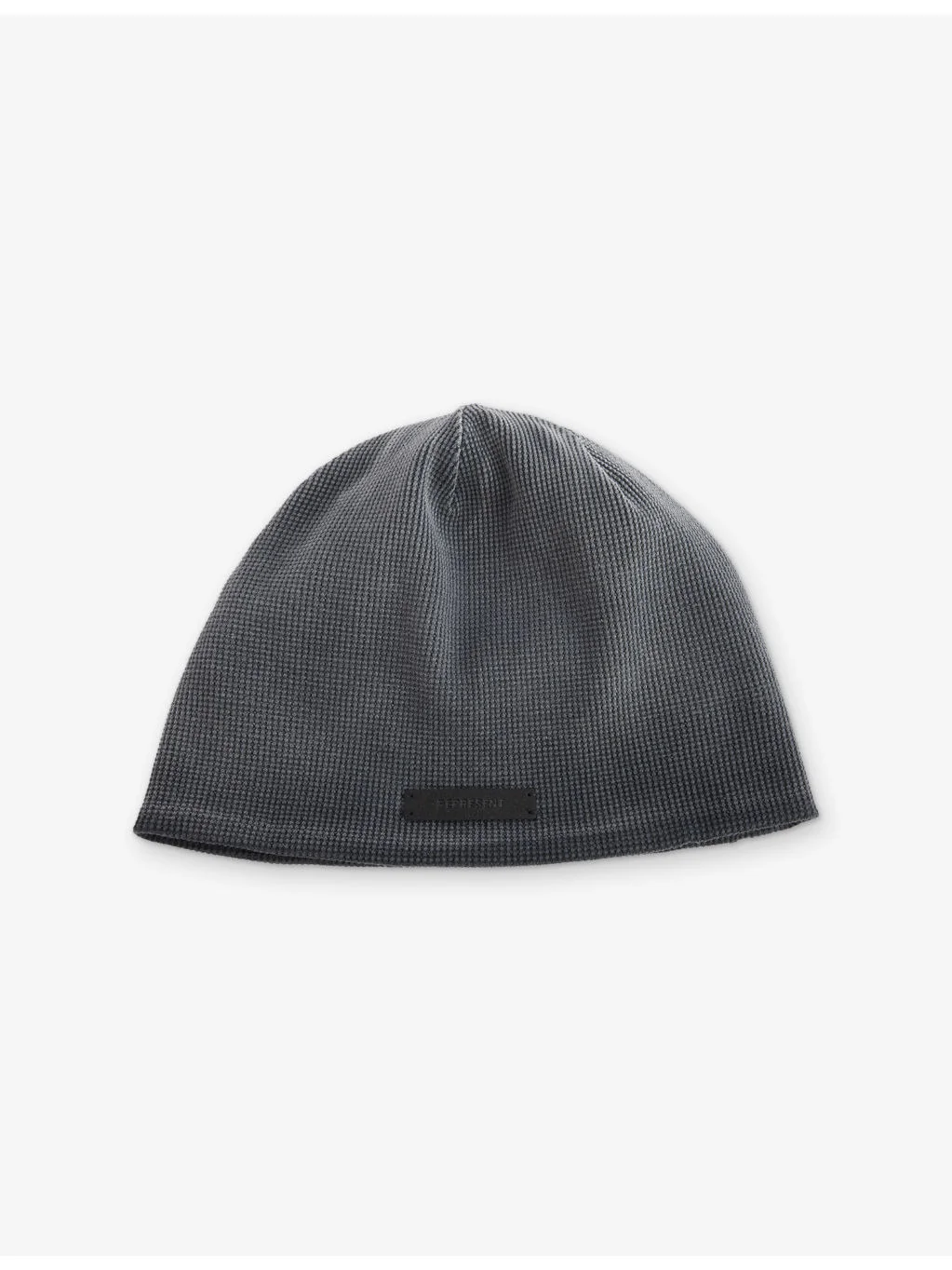 Waffle Logo-Patch Cotton Beanie - 1