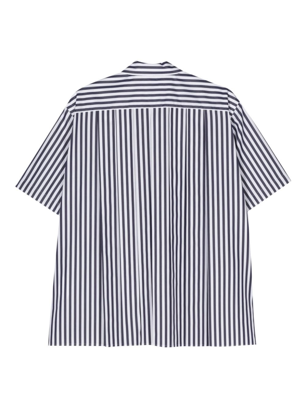 striped poplin shirt - 2