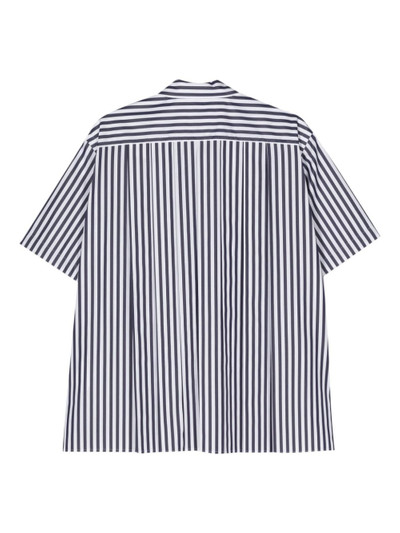 sacai striped poplin shirt outlook