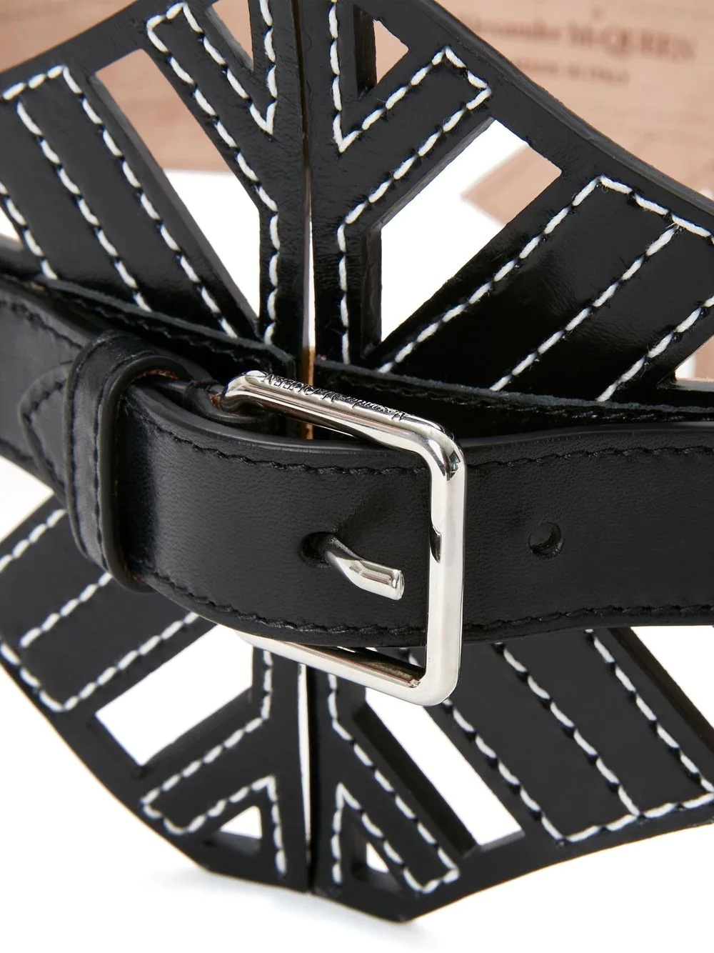 cut-out buckle belt - 3