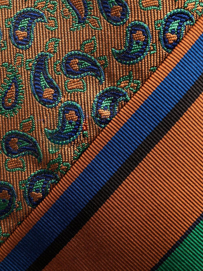 Etro striped-paisley cotton-silk tie outlook