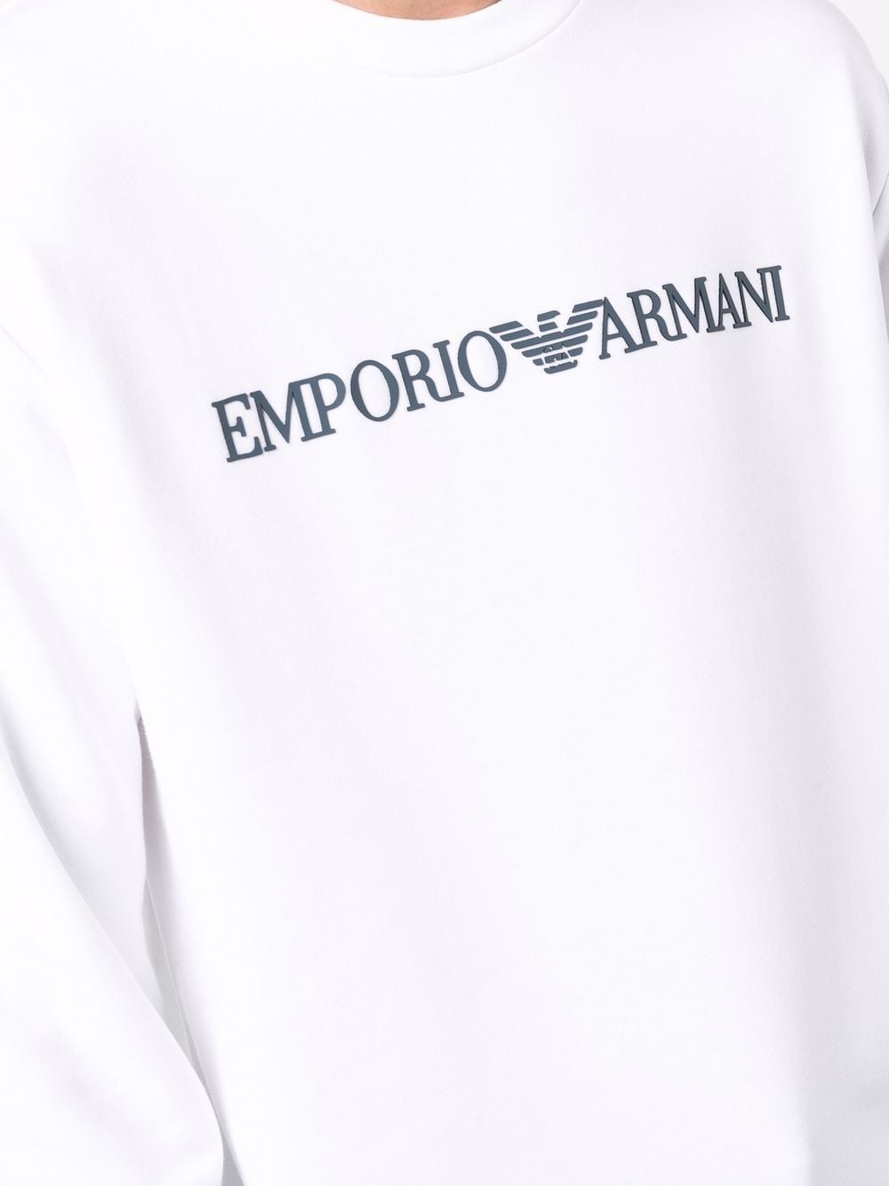 logo-print crew-neck sweatshirt - 5