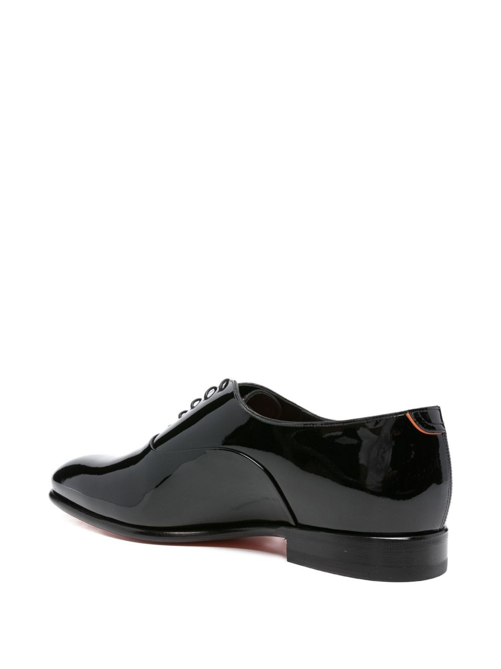 lace-up patent-leather oxford shoes - 3
