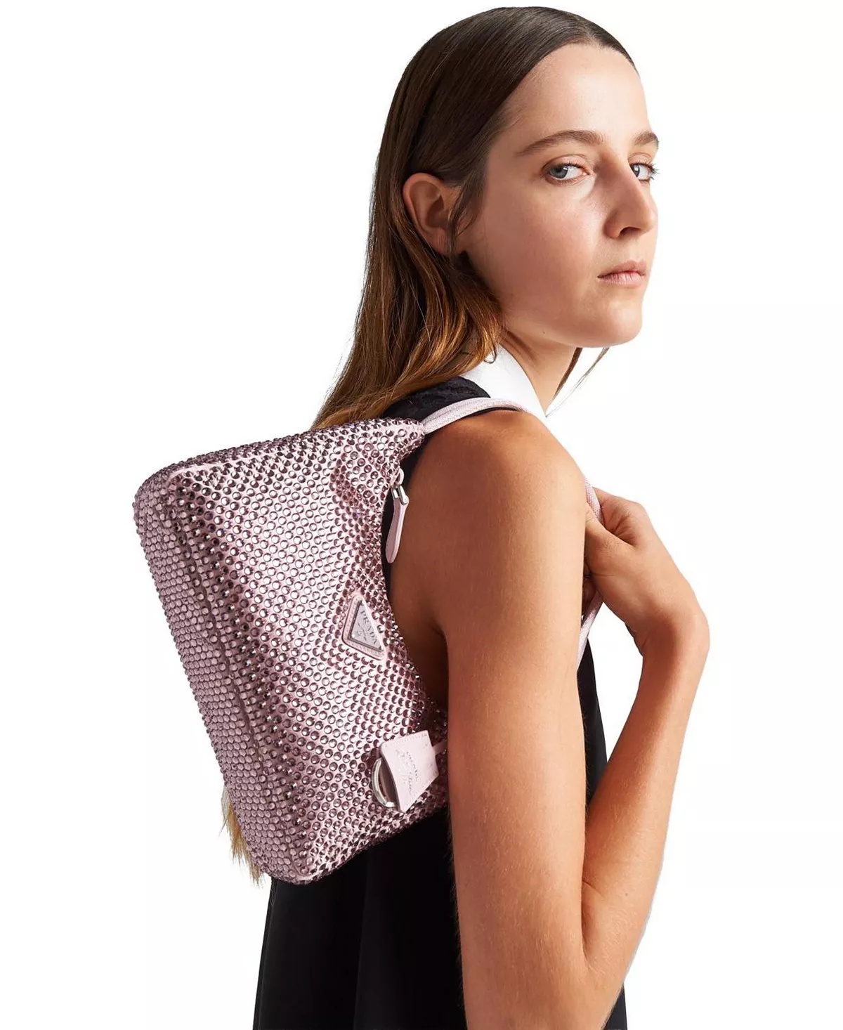 Re-Edition Satin Mini-Bag with Crystals - 2