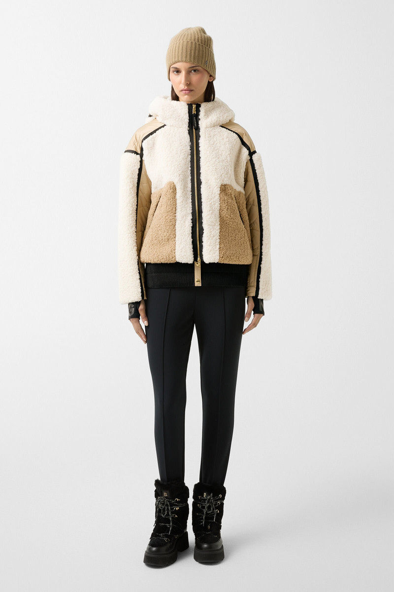 BOGNER Kora ski jacket in Off-white/beige outlook