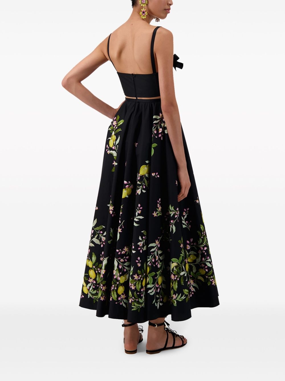 Saint-Tropez floral-print flared midi dress - 4