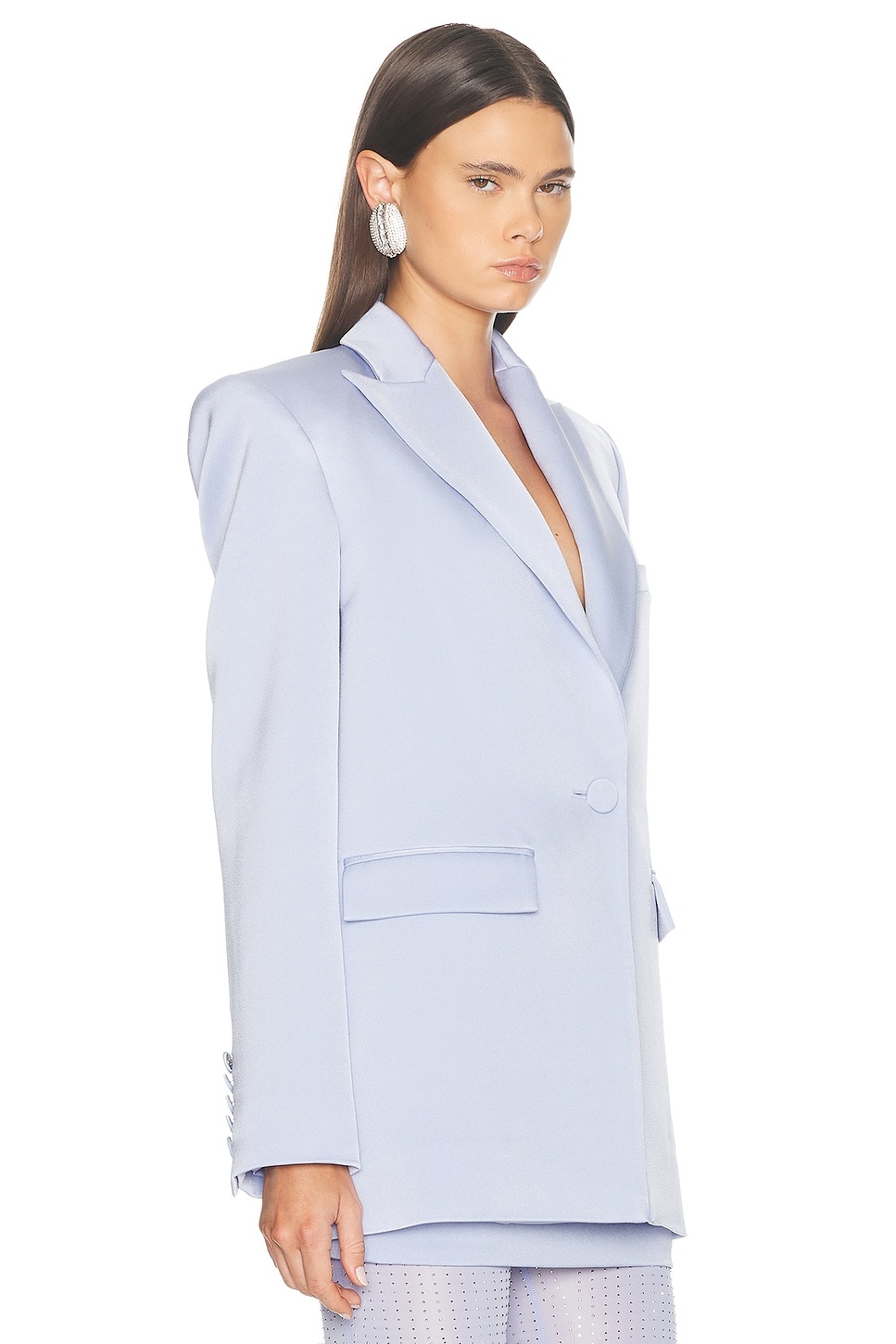 Single Breasted Oversized Blazer - 2