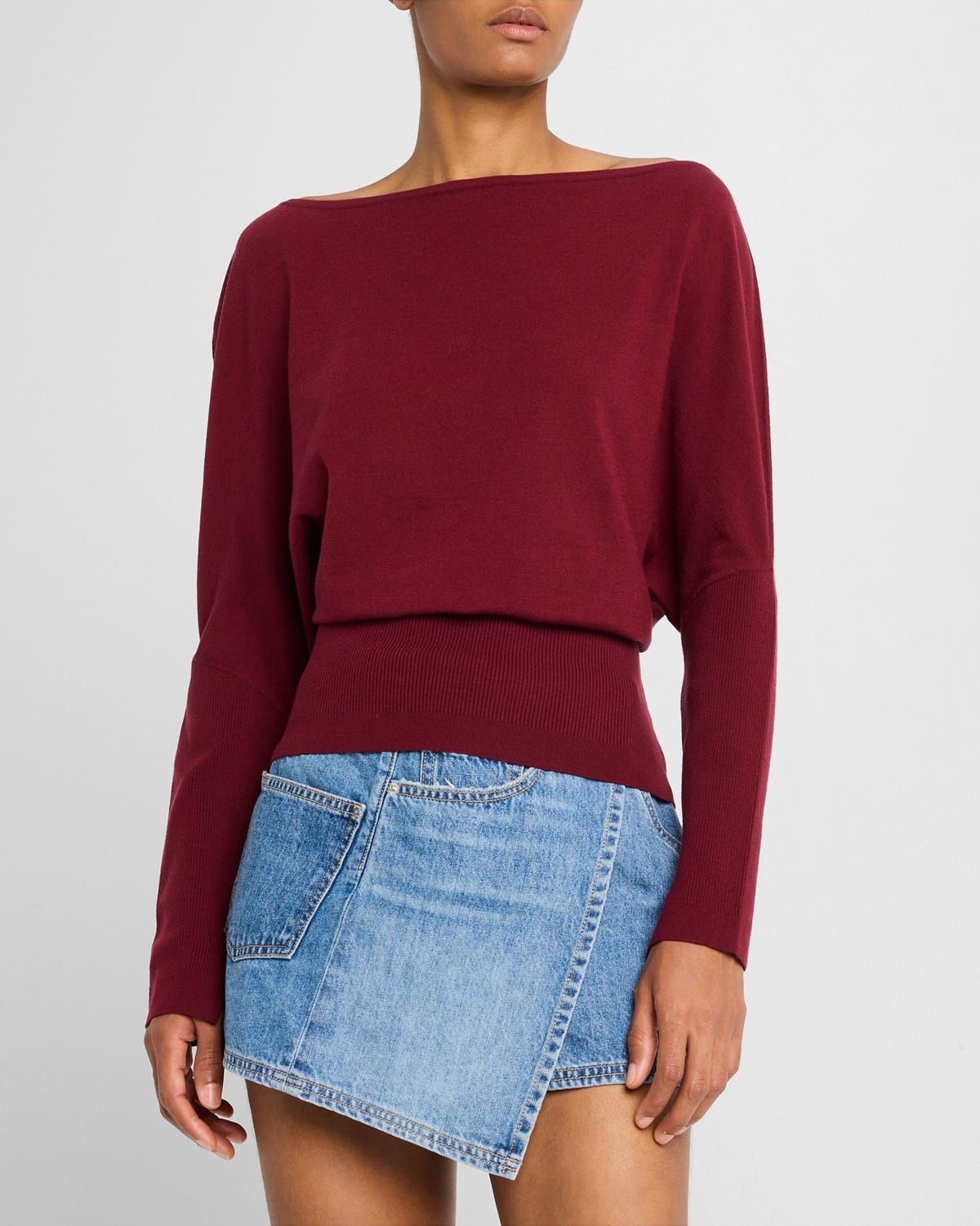 Lavina Off-The-Shoulder Draped Sweater - 4