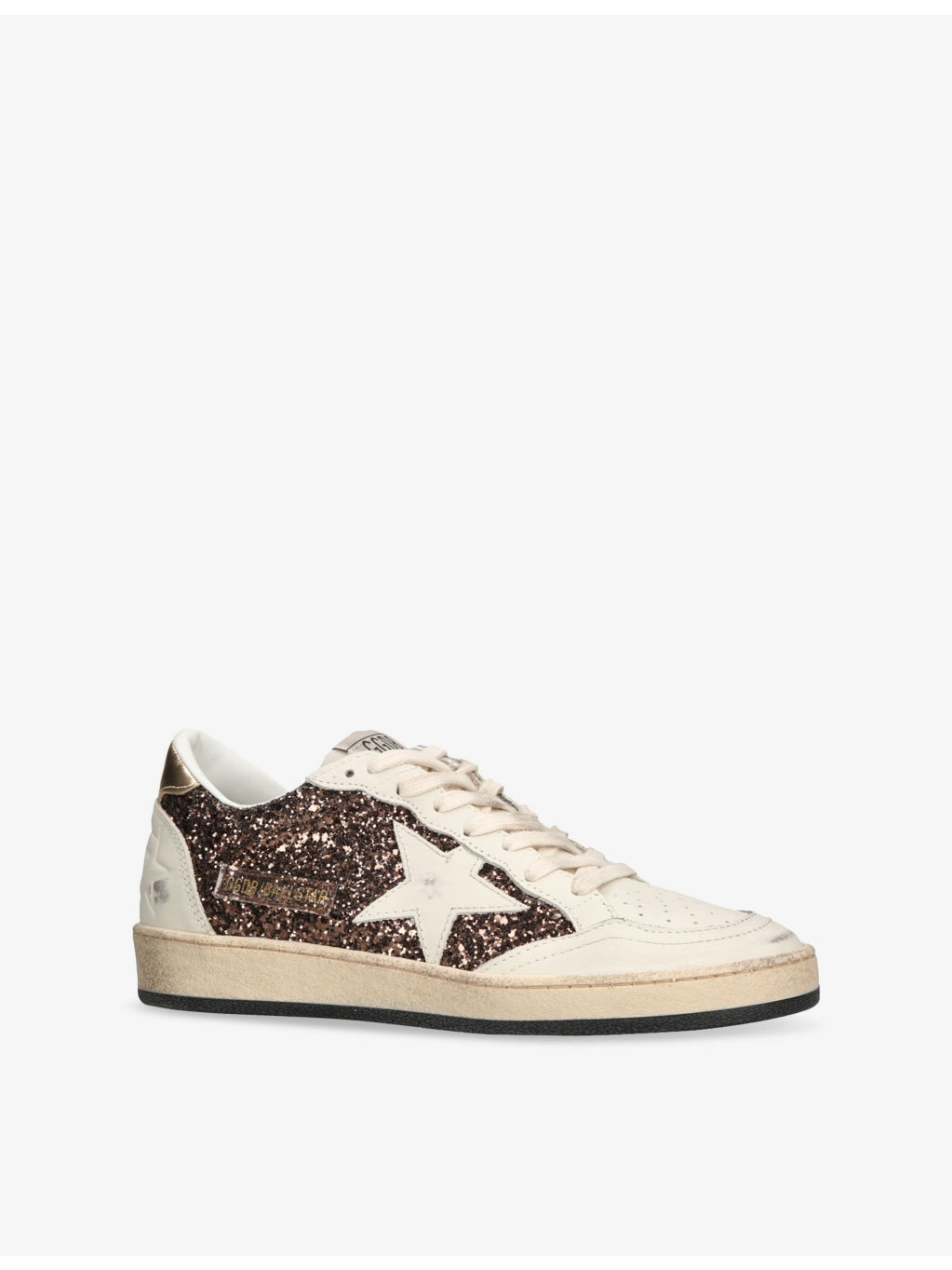Ballstar 11425 Glitter-Embellished Leather Low-Top Trainers - 3