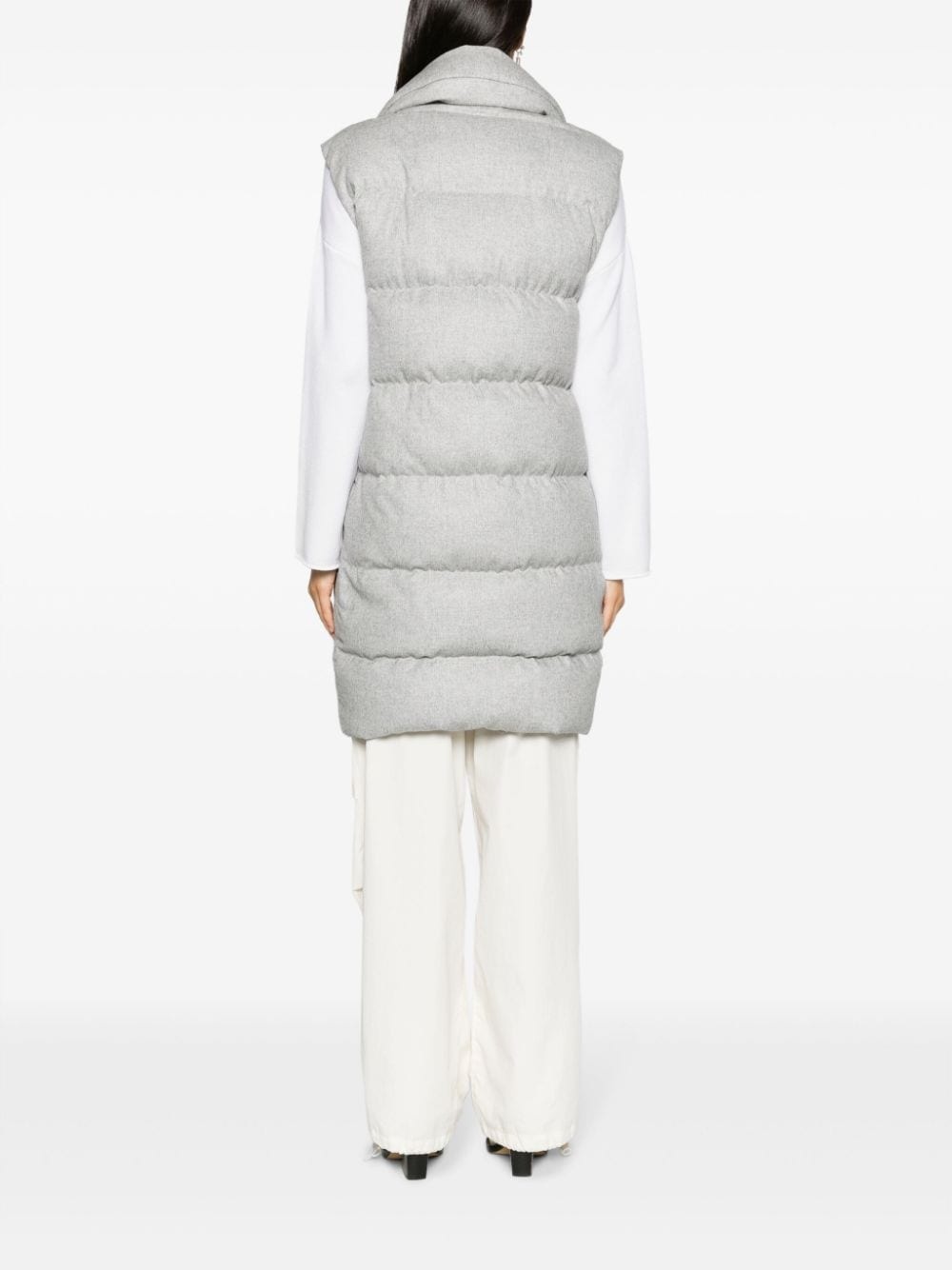 quilted padded gilet - 4