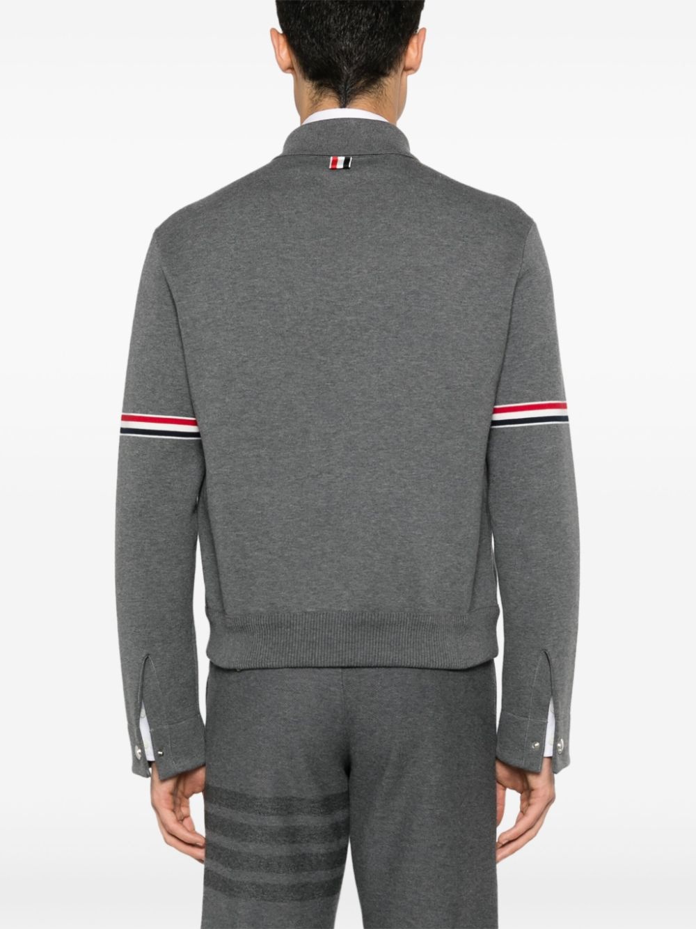 RWB-stripe zip-up jacket - 4