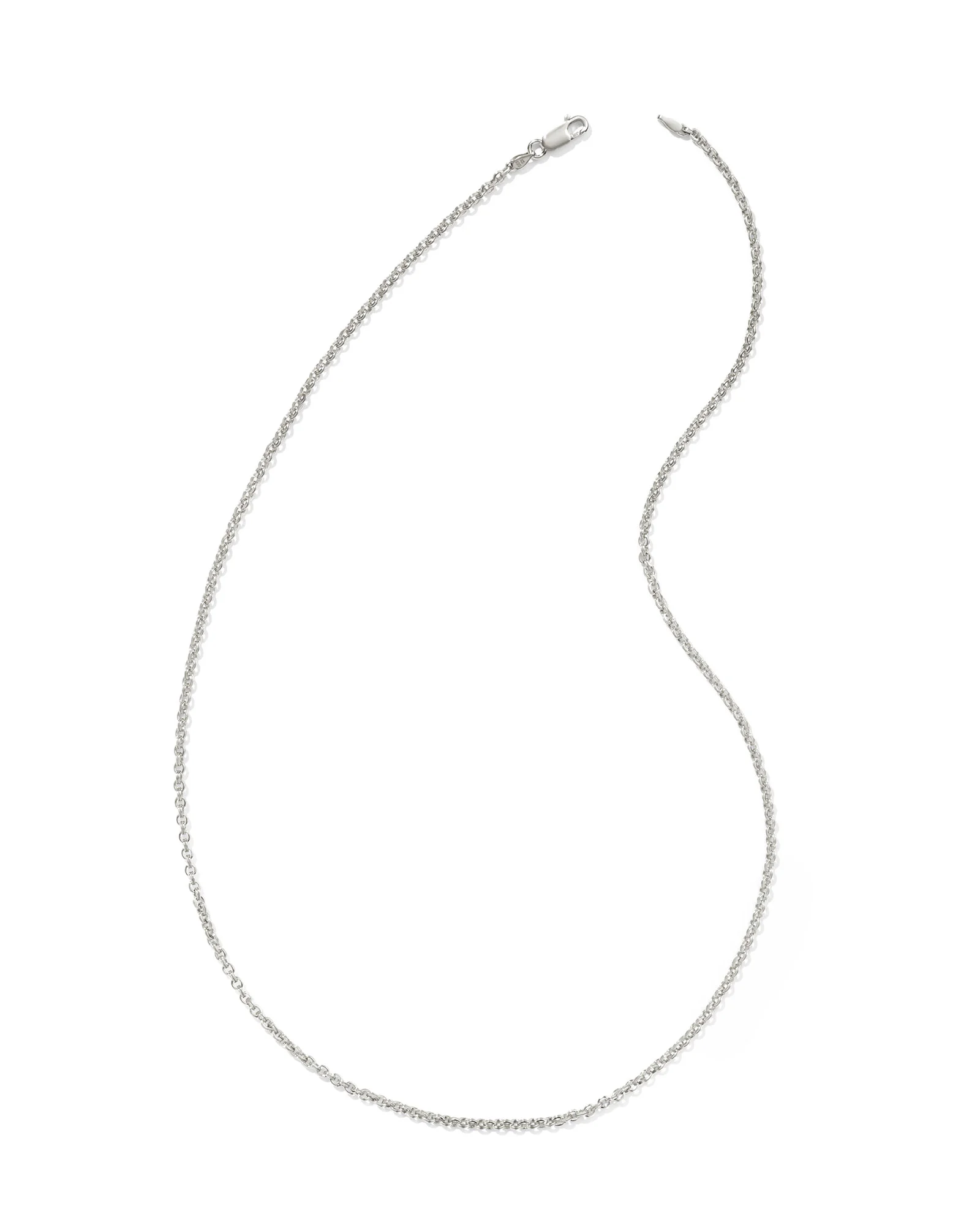 Axel 22" Chain Necklace in Oxidized Sterling Silver - 1