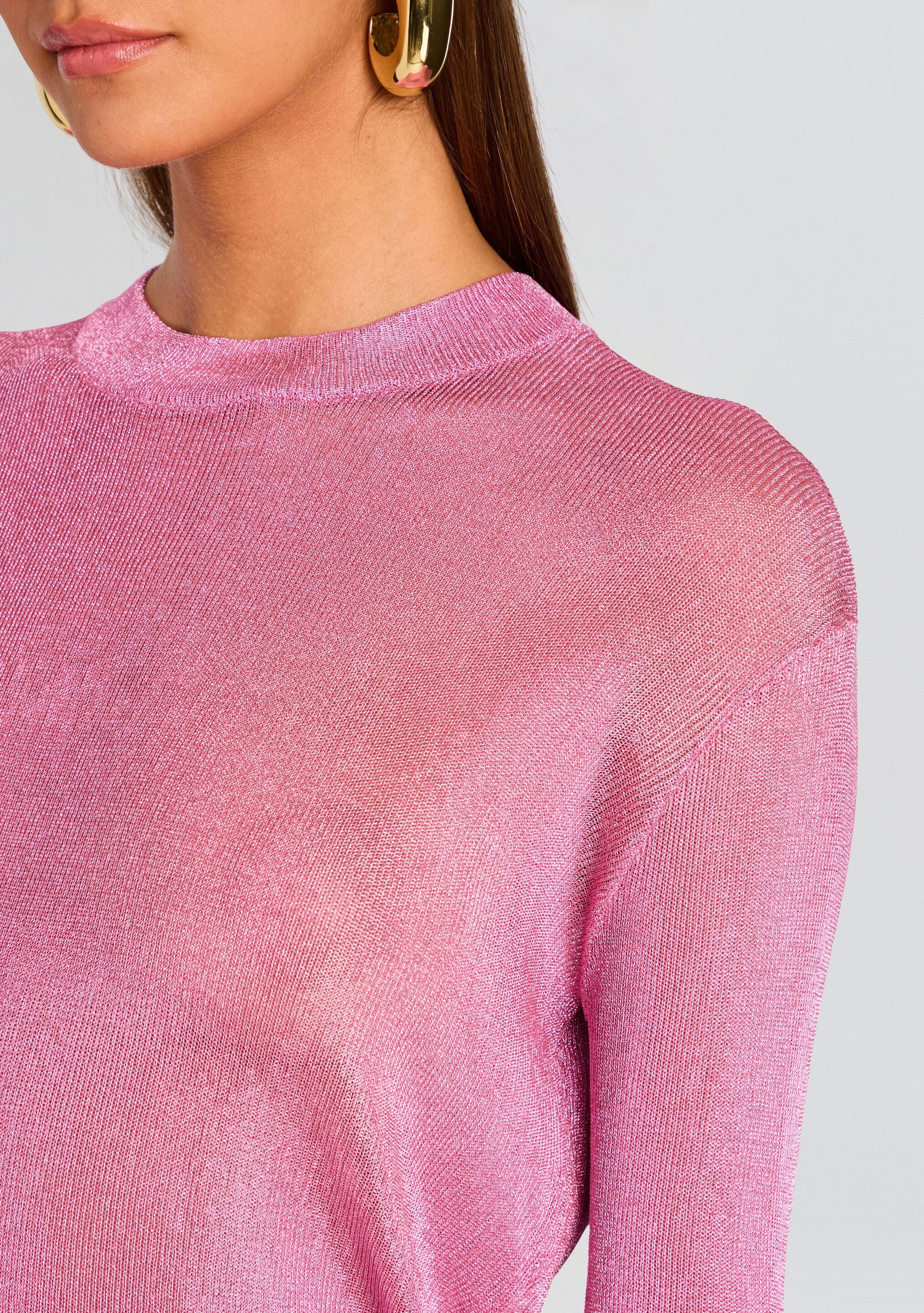 HANA METALLIC KNIT TOP - 2