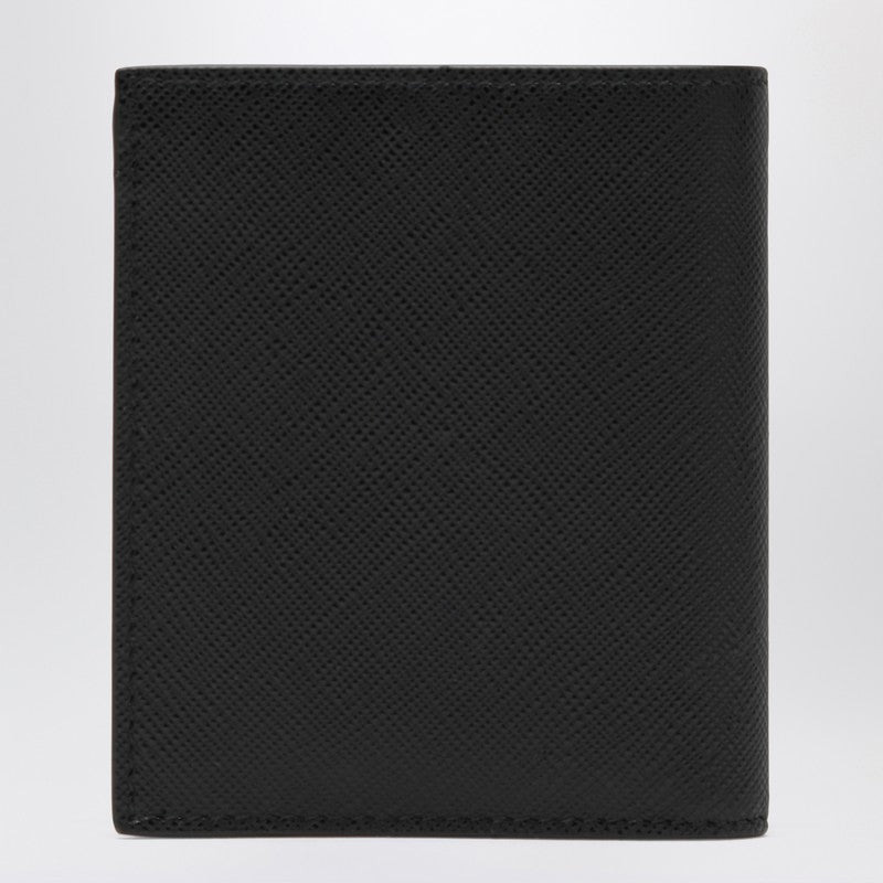 Prada Small Black Wallet In Saffiano Men - 2