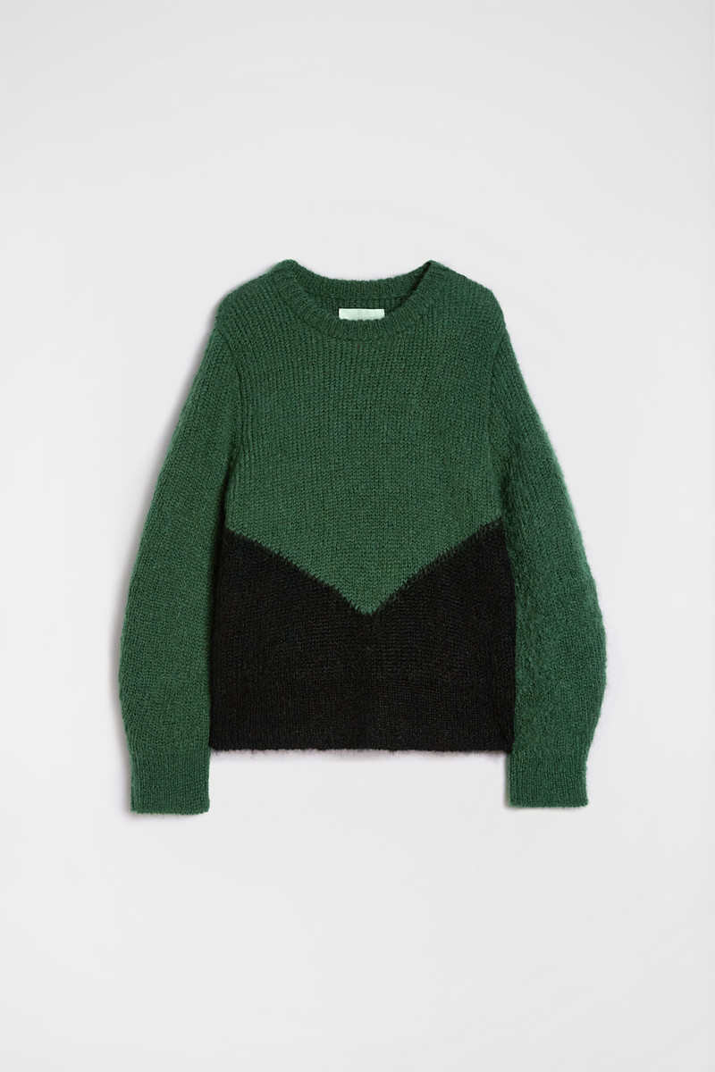 Wool Blend Crew-Neck Sweater 1