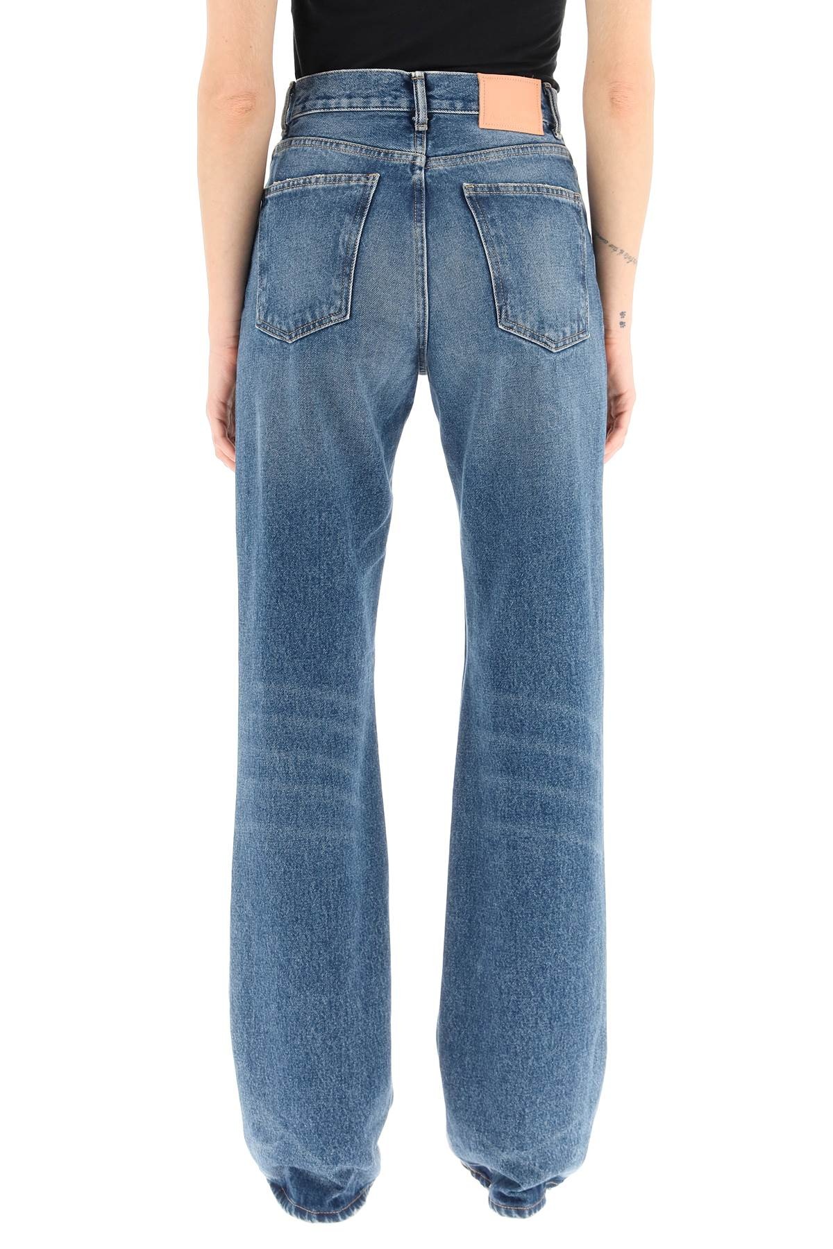 パンツ ACNE STUDIOS 1977 VINTAGE - MID BLUE Acne Studios 1977 Straight Leg in Mid Blue | FWRD