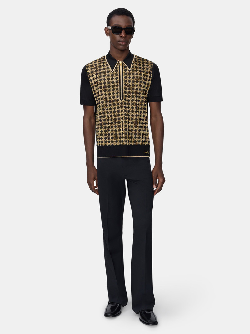 AMIRI MA QUAD ZIP POLO outlook