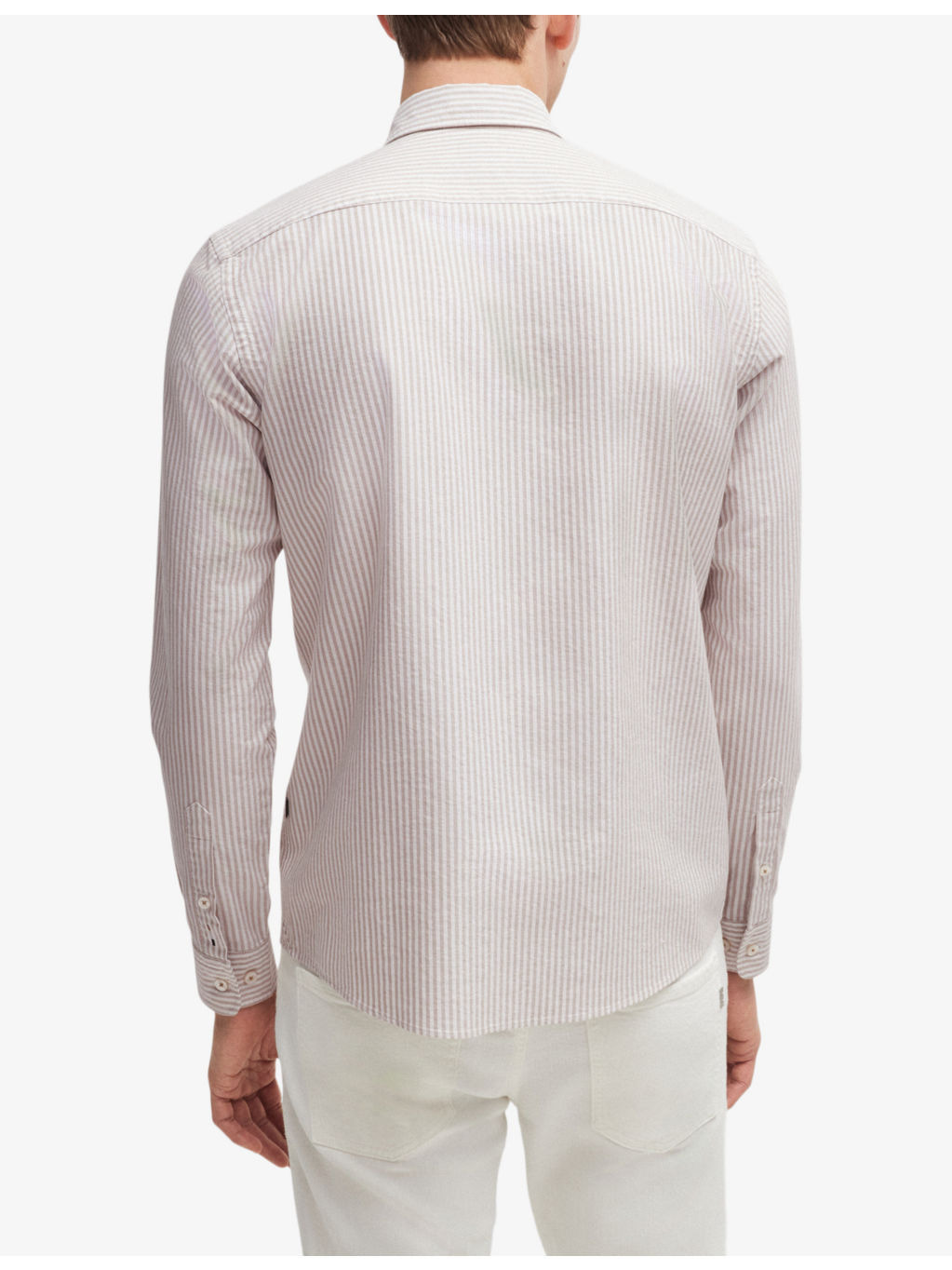Slim-fit button-down Oxford-cotton shirt - 4