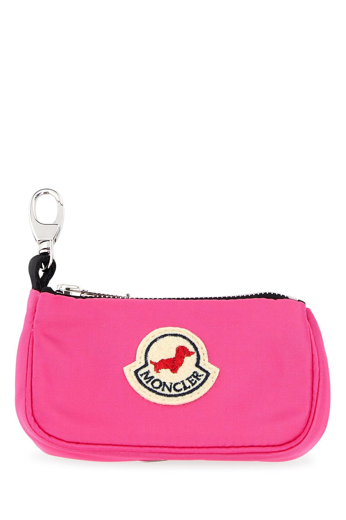 Fluo pink nylon dogs bag dispenser - 1