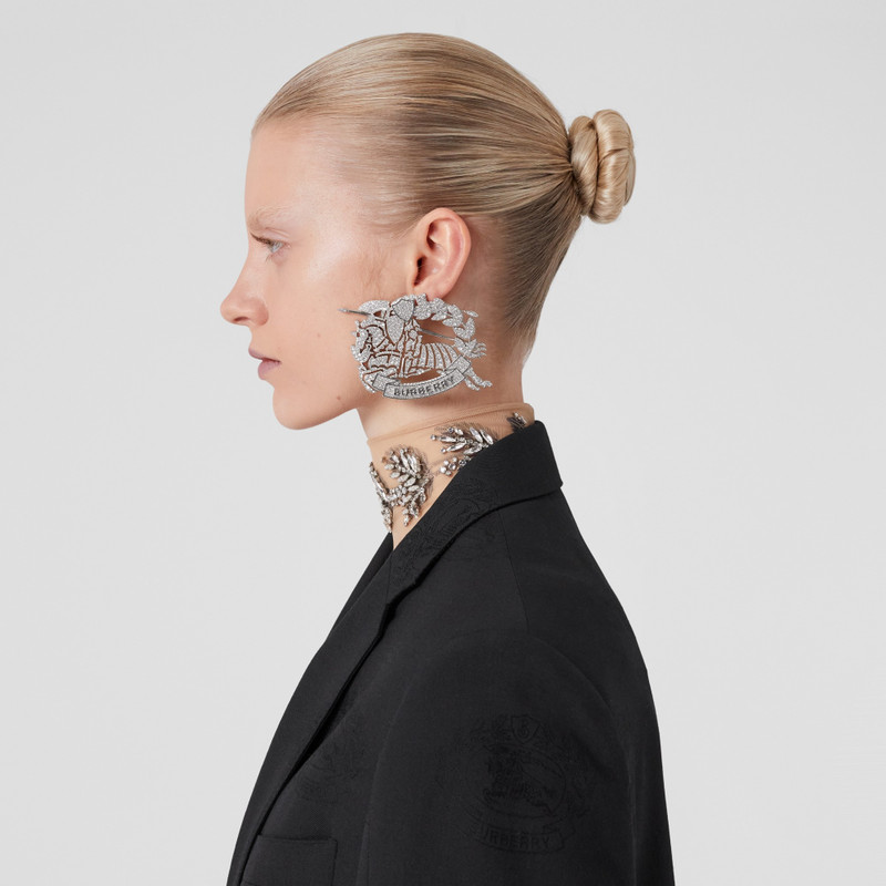 Crystal EKD Palladium-plated Earrings 3