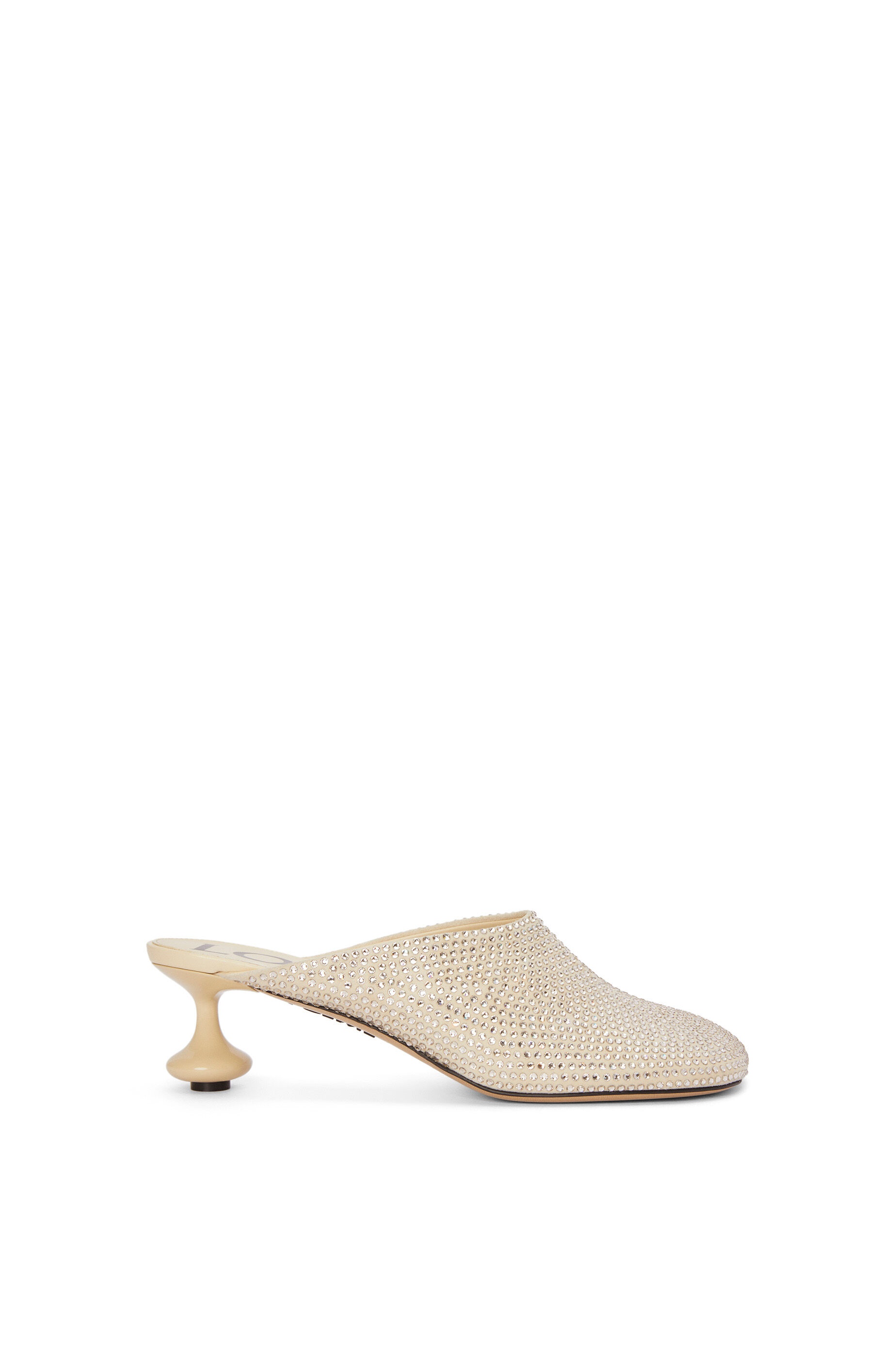 Toy pump in suede and allover rhinestones - 1