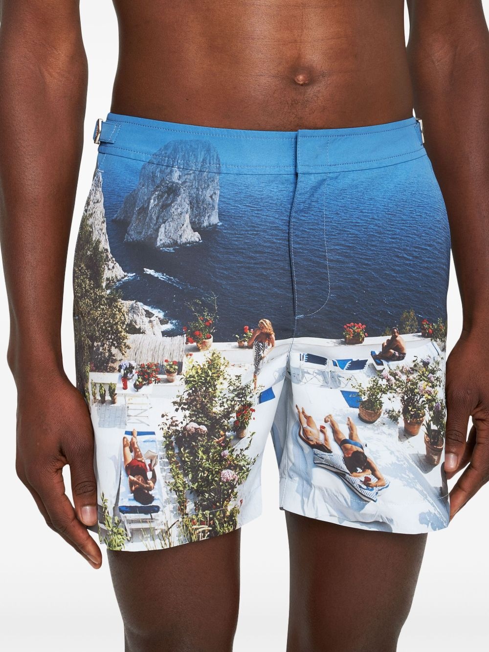 Bulldog Photographic-print swim shorts - 5