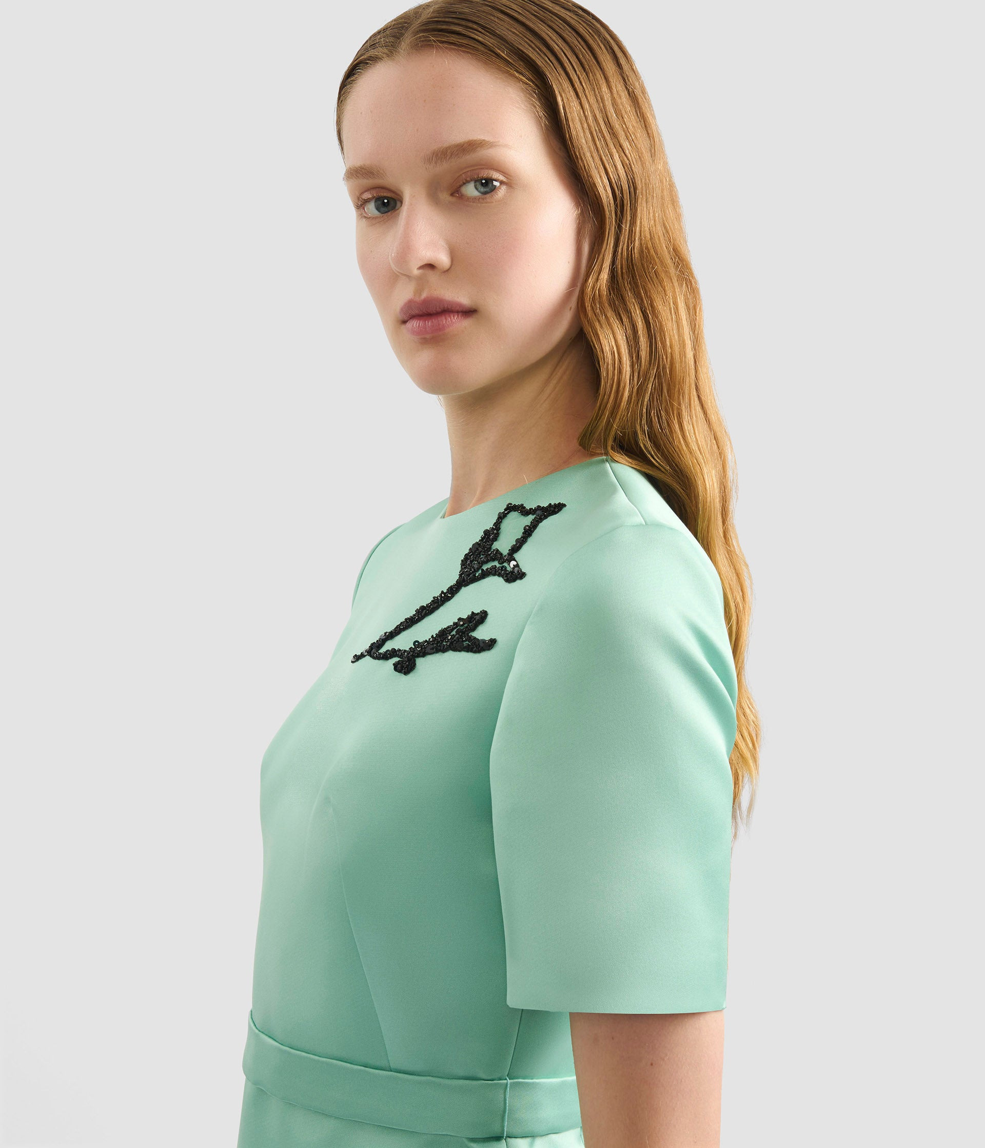 SHORT SLEEVE COCKTAIL DRESS - 4