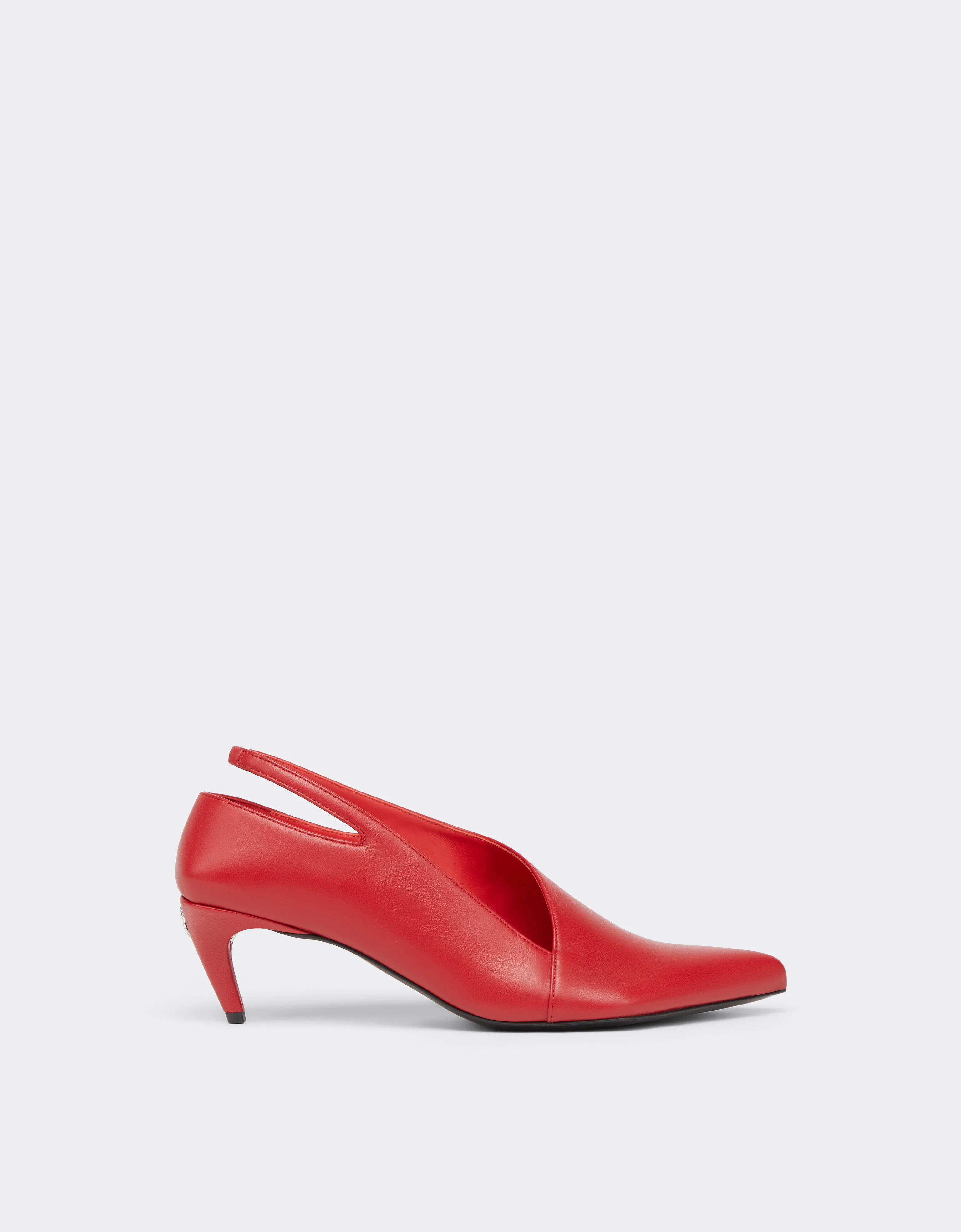 Leather Slingback with Side Cut-out - 1