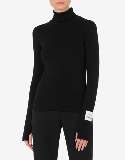 Moschino PATCH TURTLENECK SWEATER outlook