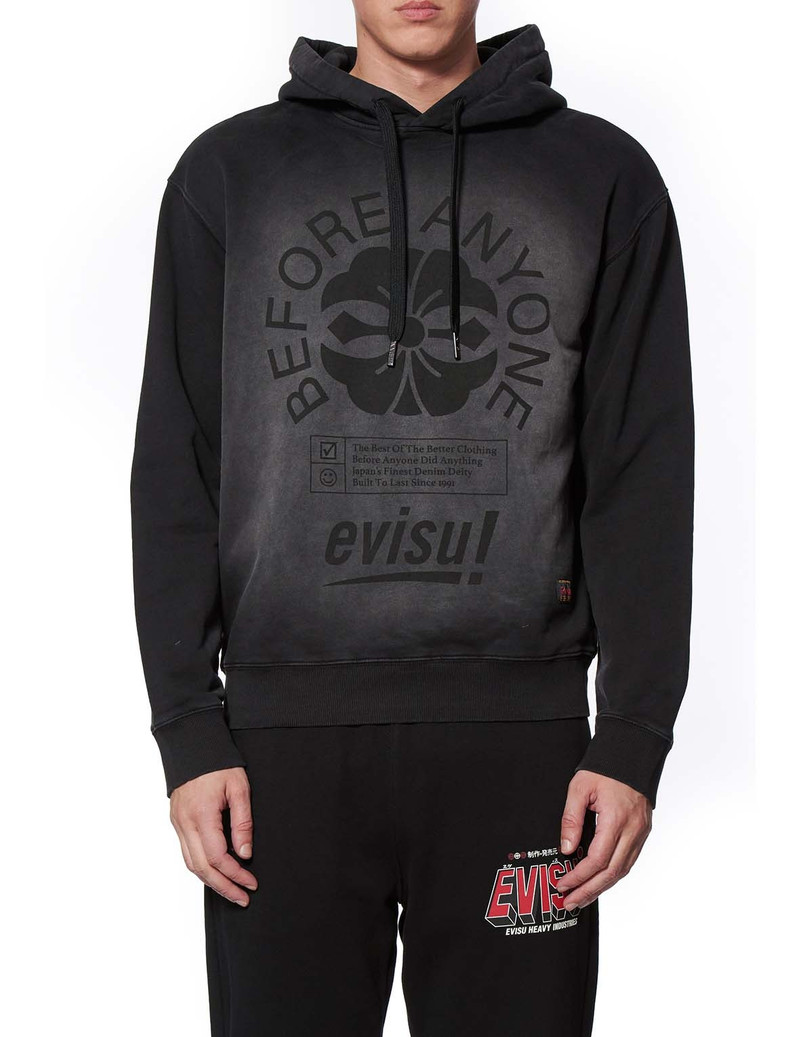 PIGMENT DYED HOODIE WITH KAMON PRINT 3