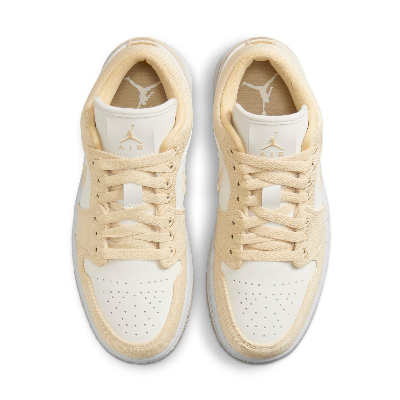 (WMNS) Air Jordan 1 Low SE 'Canvas - Team Gold' FN3722-701 - 4